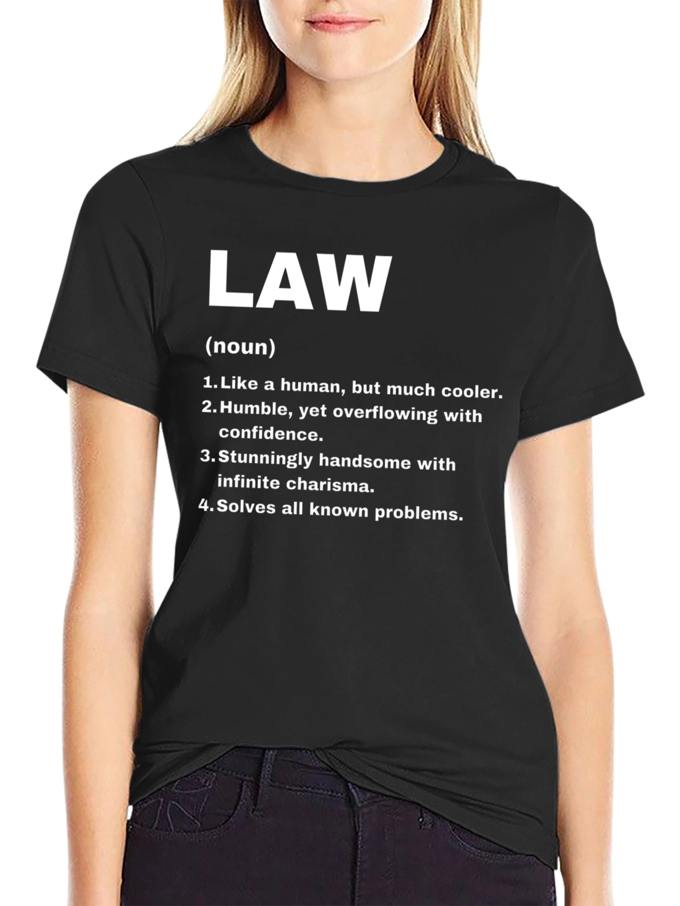 Black Law Definition T-Shirt - Humorous Legal Tee view 2