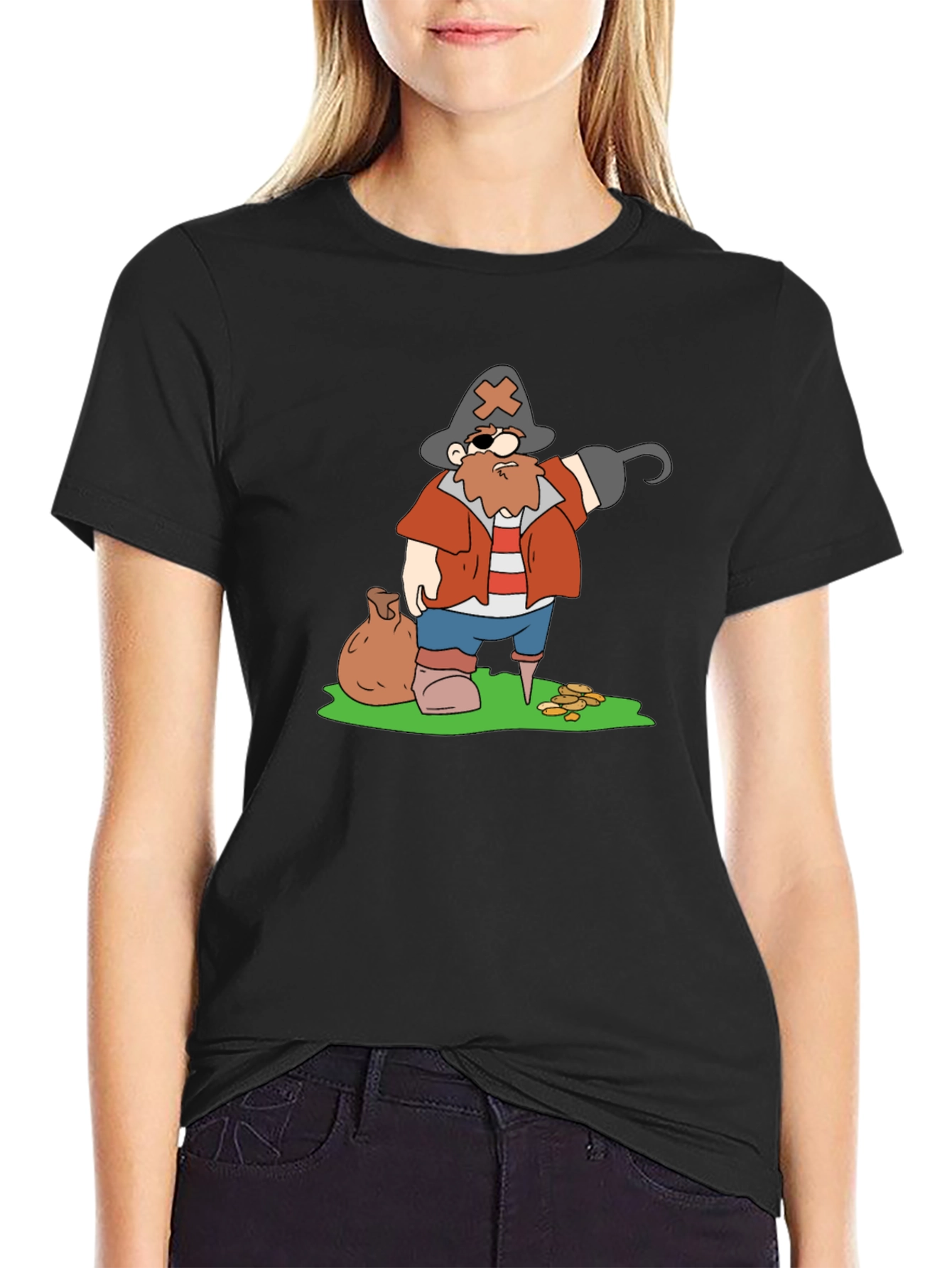 Pirate Cartoon Graphic T-Shirt - 2