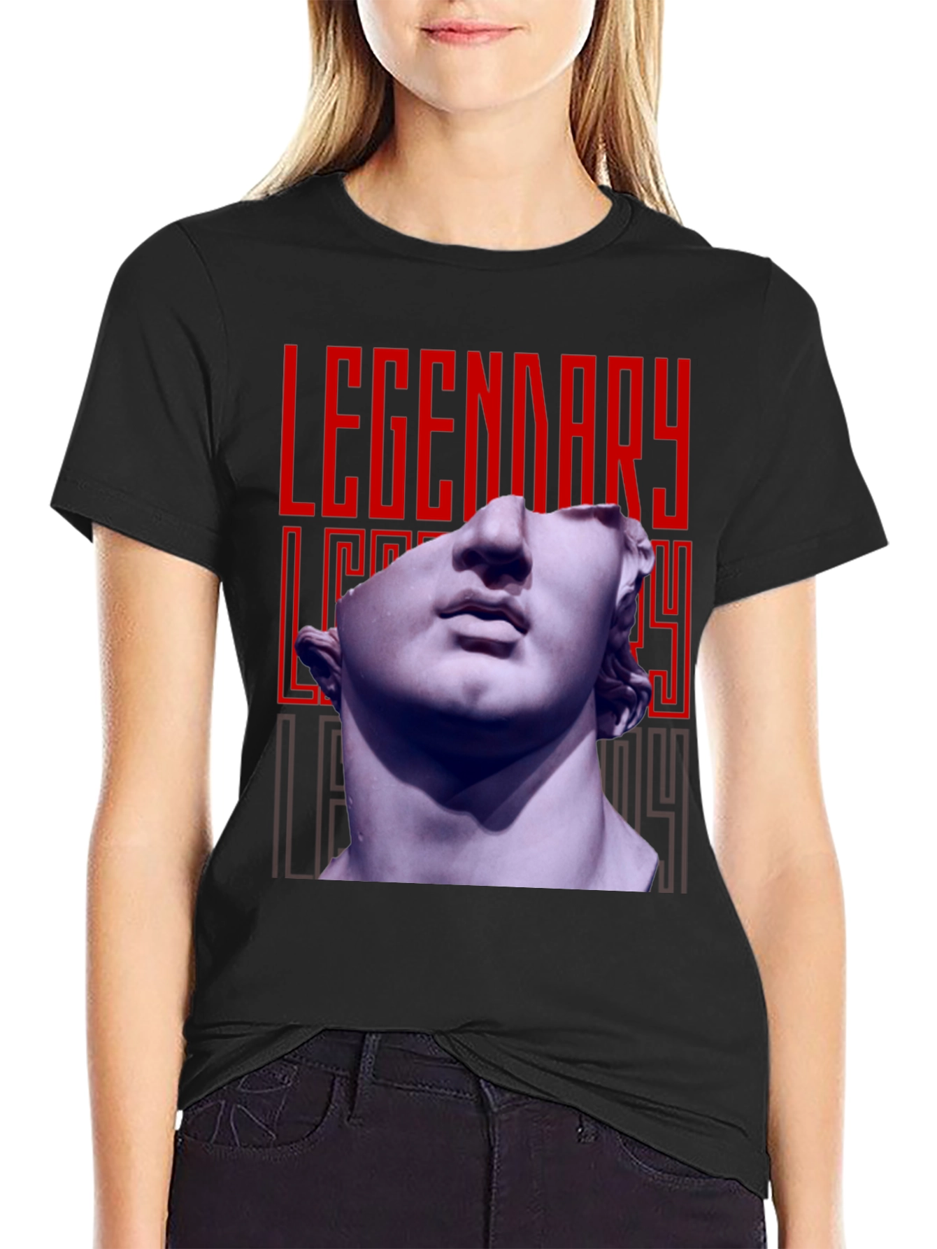 Black Legendary Bust Graphic Tee view 2