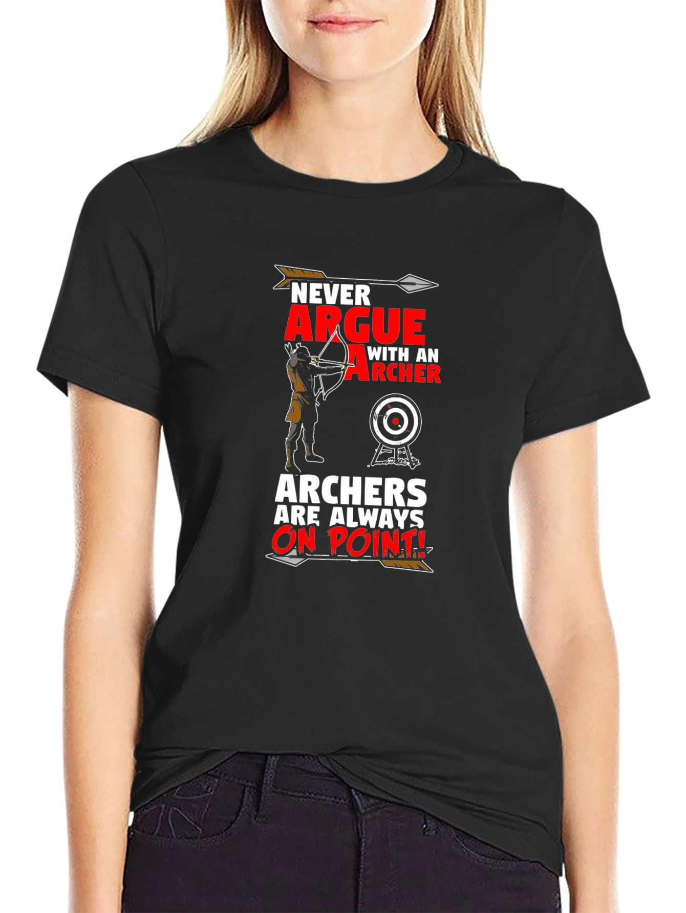 Black Archers Always On Point T-Shirt - Black view 2