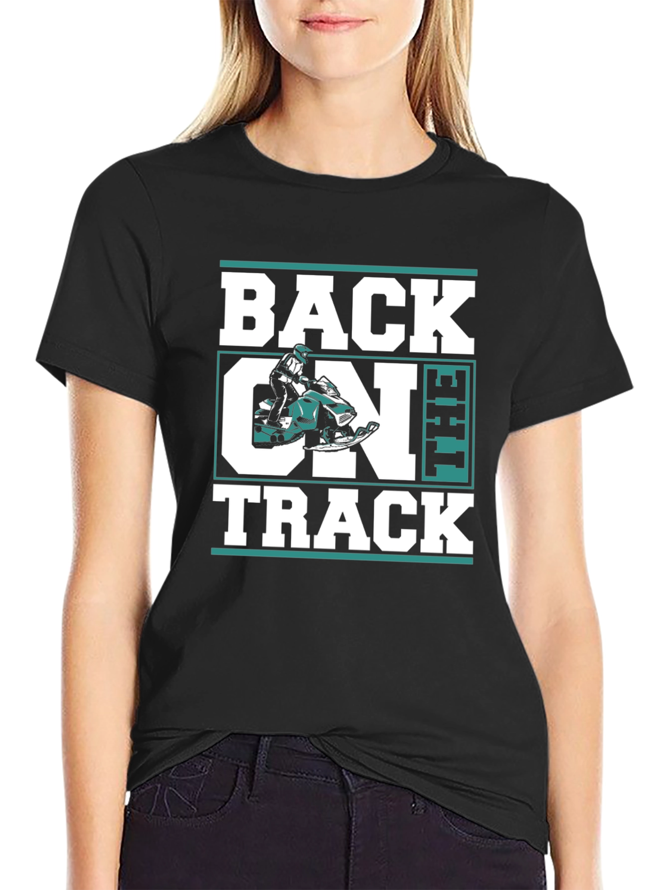 Black Back On The Track Graphic Tee view 2