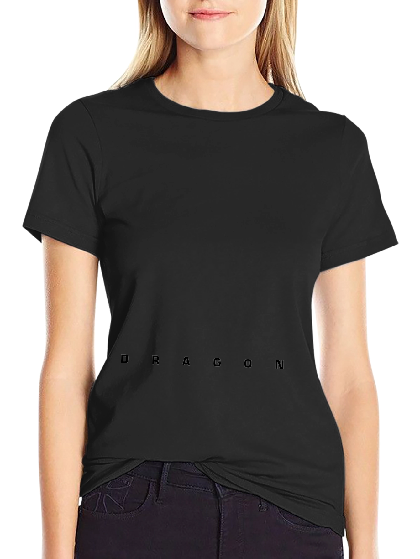 Black Men's Black Dragon Tee - Casual Comfort view 2