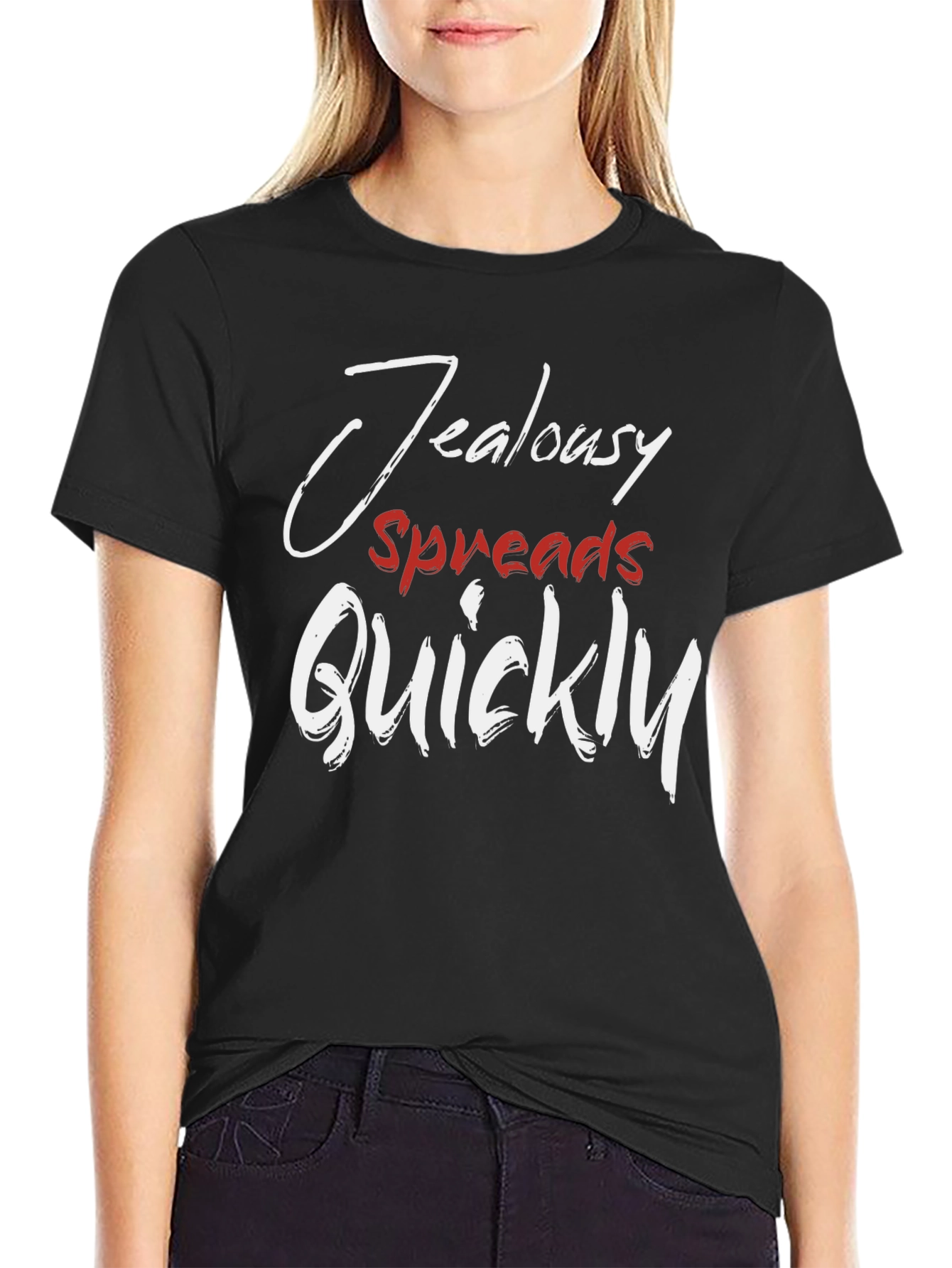 Jealousy Spreads Quickly T-Shirt - Stylish Graphic Tee - 2