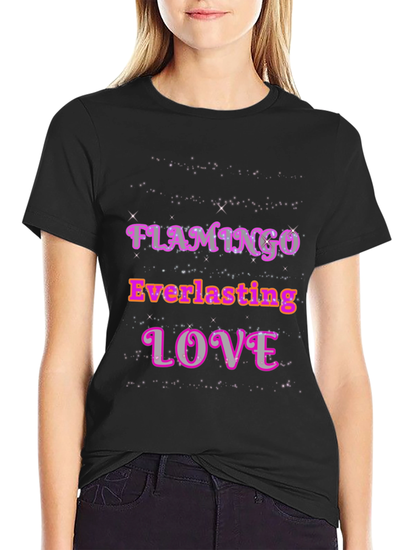 Black Flamingo Everlasting Love Graphic Tee view 2