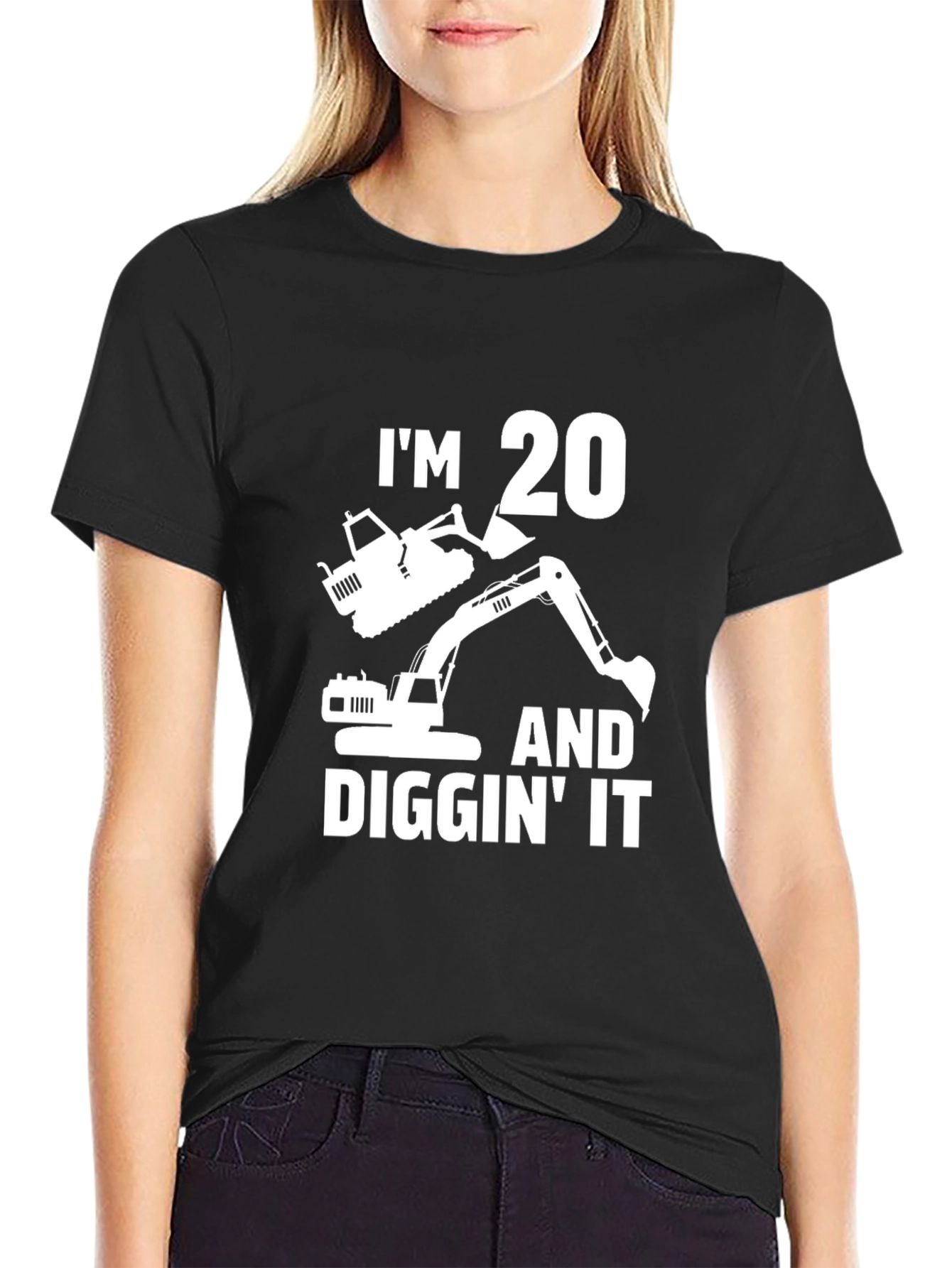 Black I'm 20 and Diggin' It T-Shirt view 2