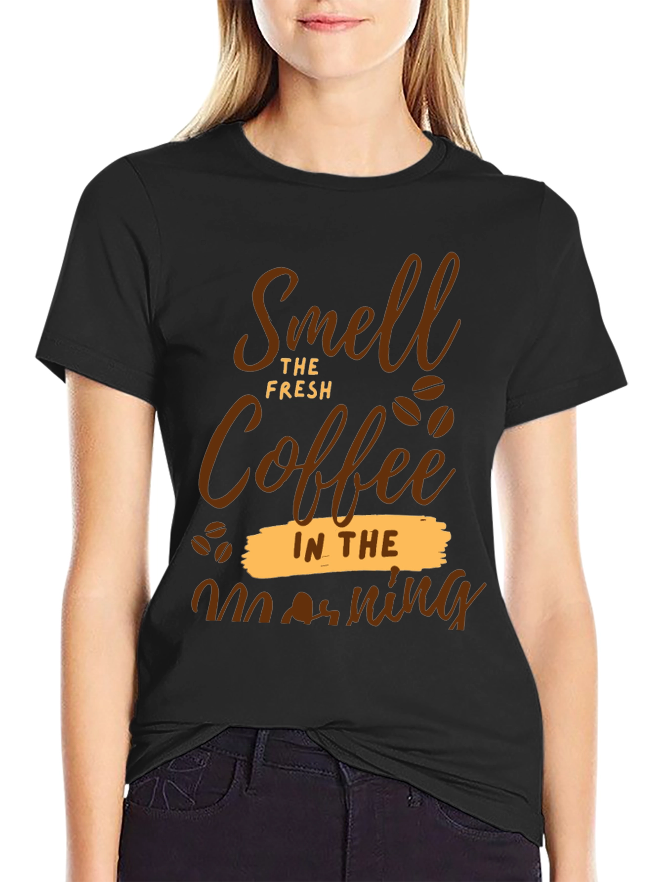 Black Smell The Fresh Coffee T-Shirt view 2