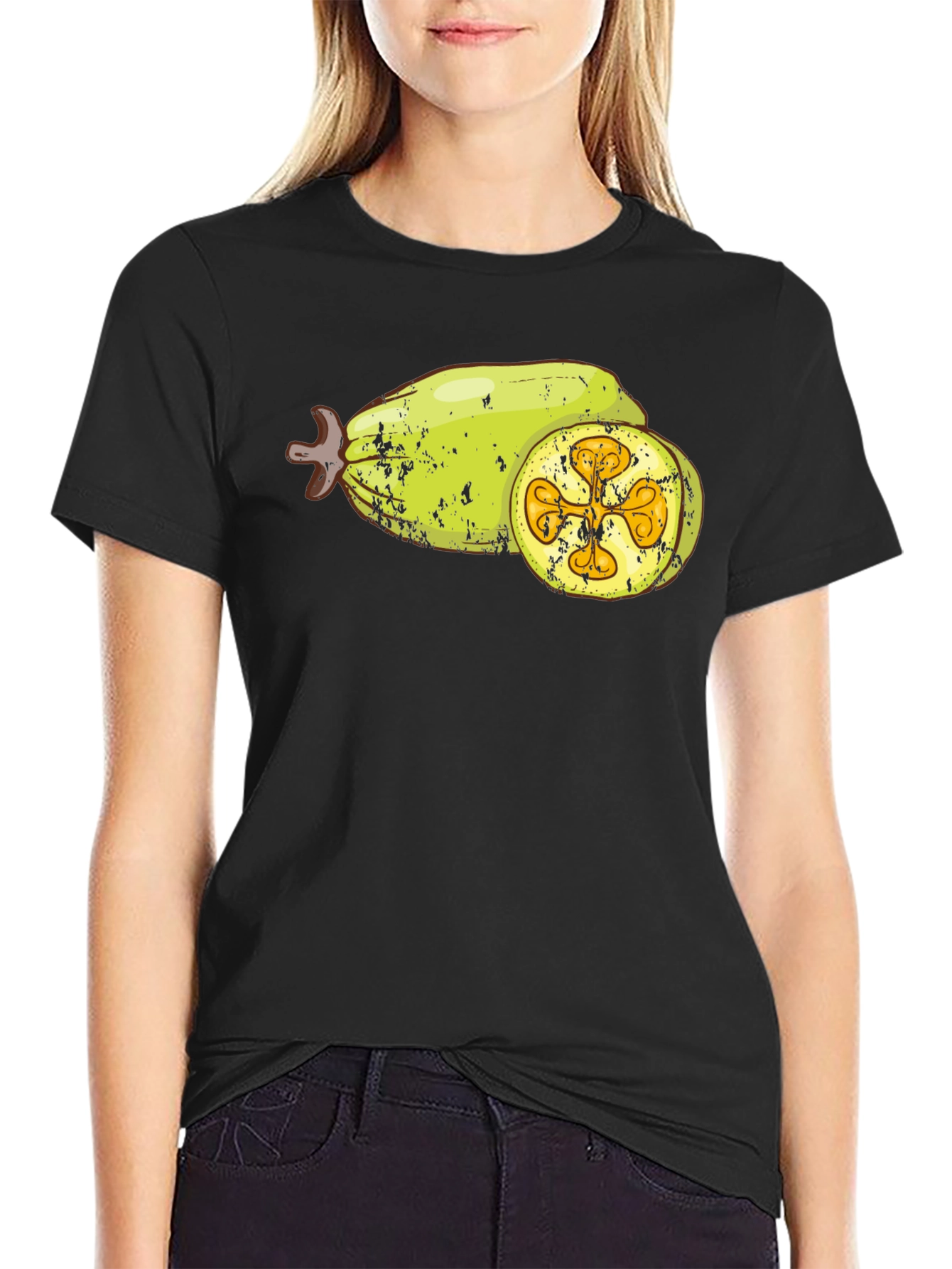 Black Bilimbi Fruit Graphic T-Shirt view 2