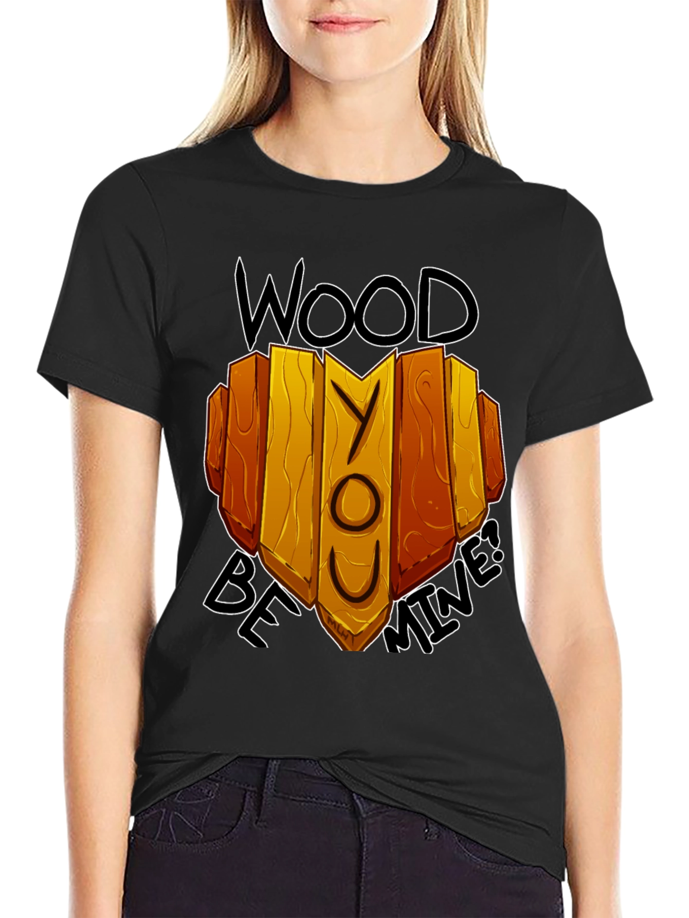 Black Wood Be Mine Graphic Tee view 2
