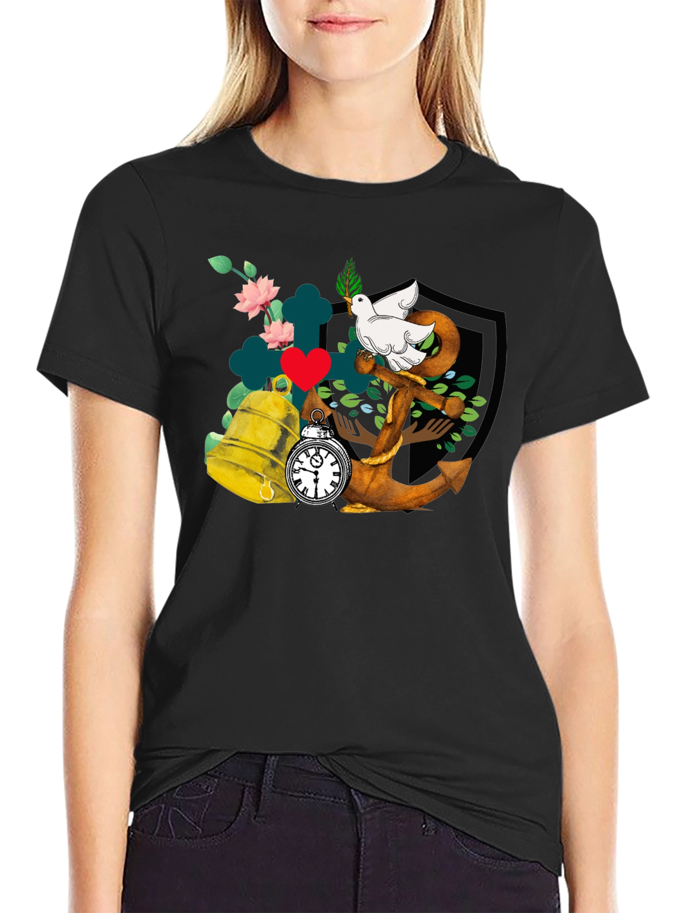 Dove Anchor Bell T-Shirt - 2