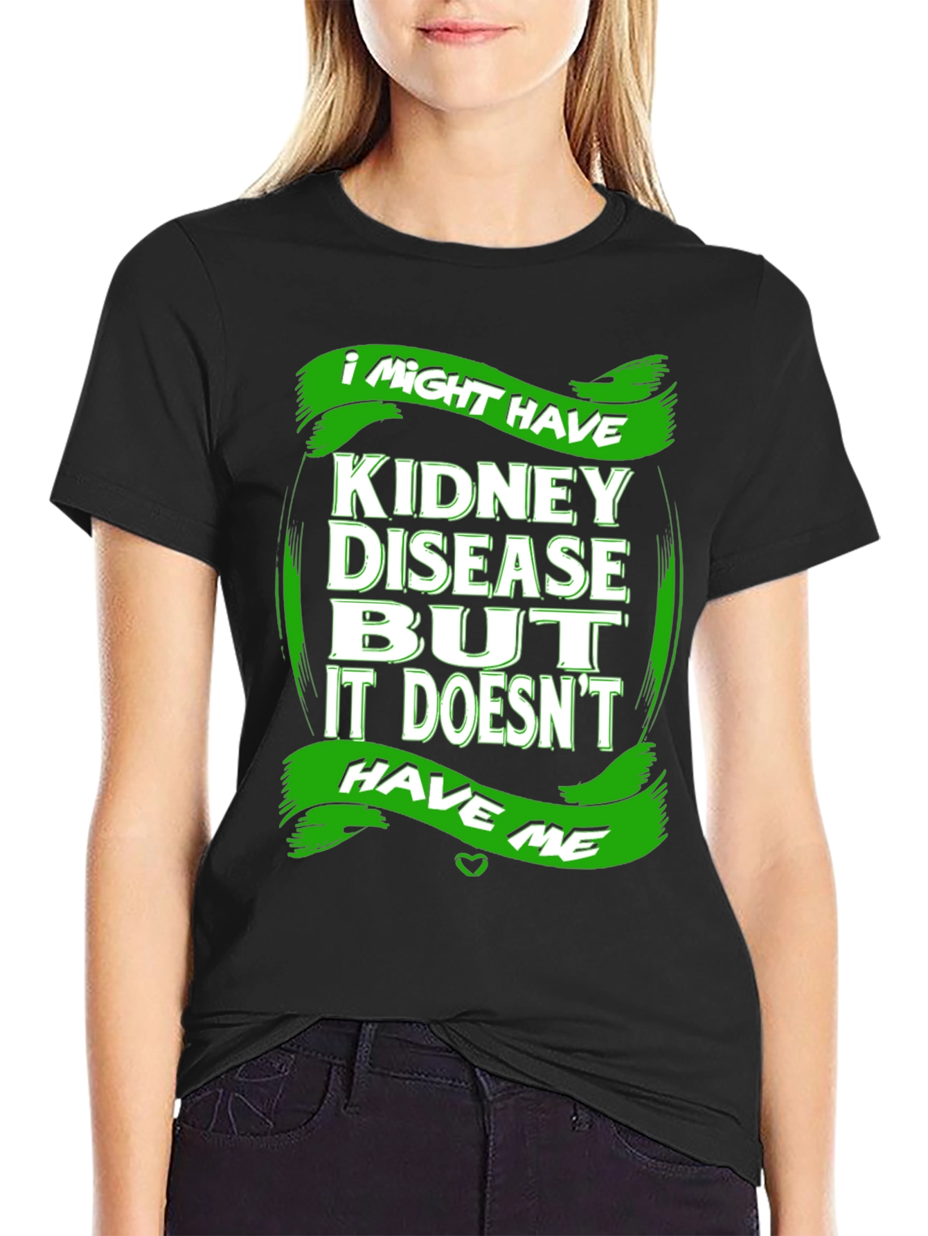 Black Kidney Disease Awareness T-Shirt - I Might Have view 2