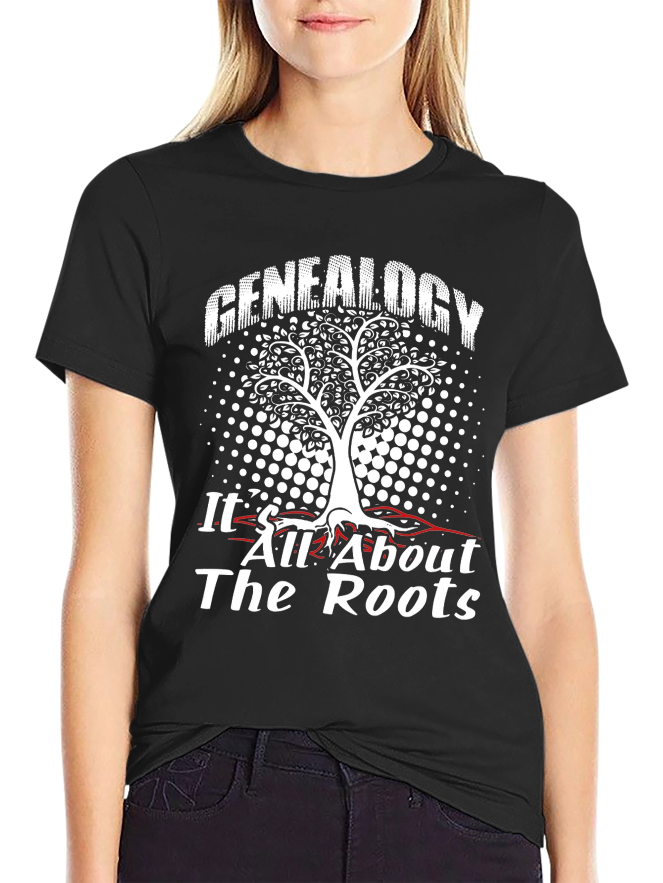 Black Genealogy T-Shirt: All About The Roots view 2