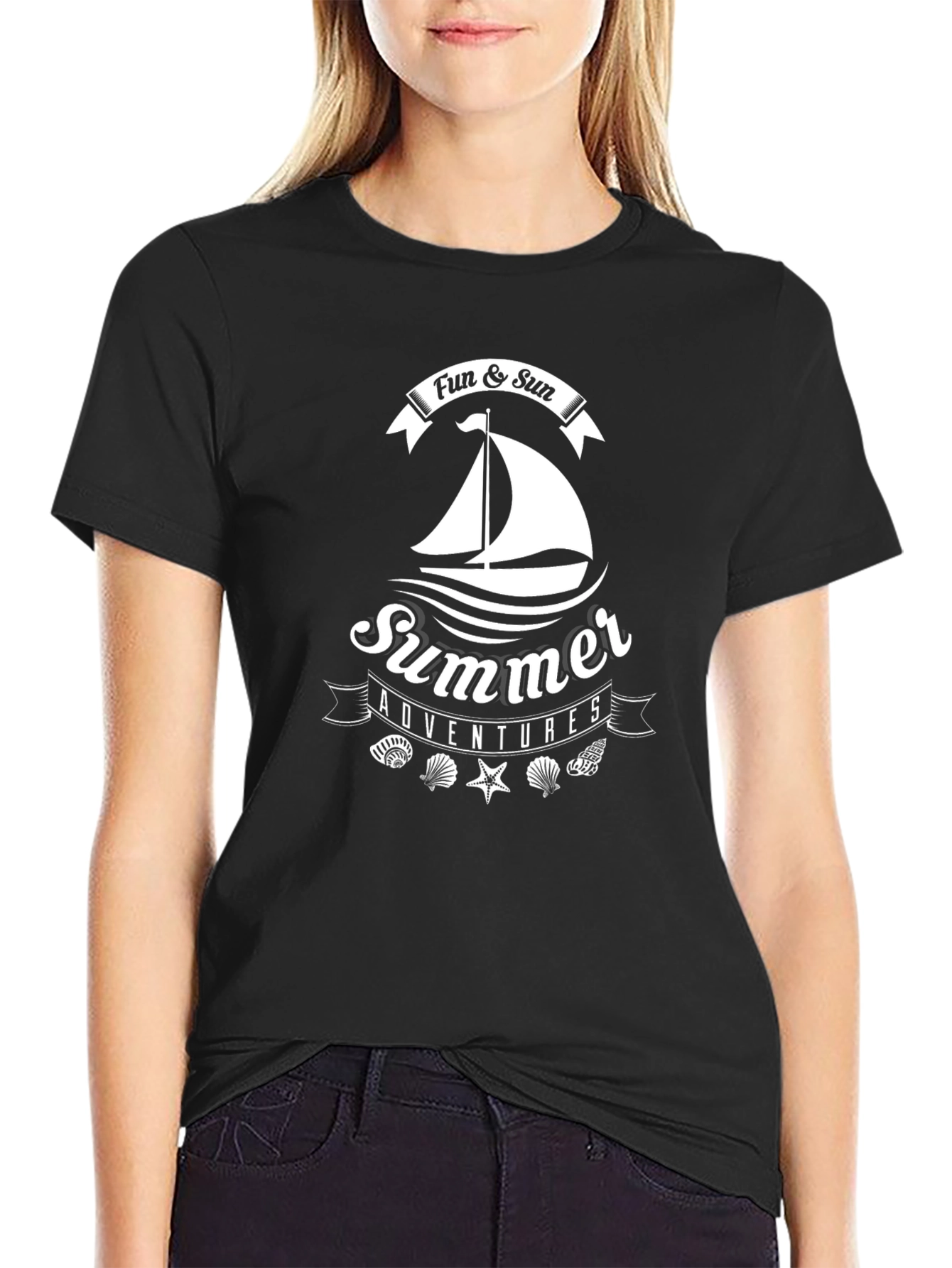Summer Adventures T-Shirt | Fun & Sun Sailboat Tee - 2
