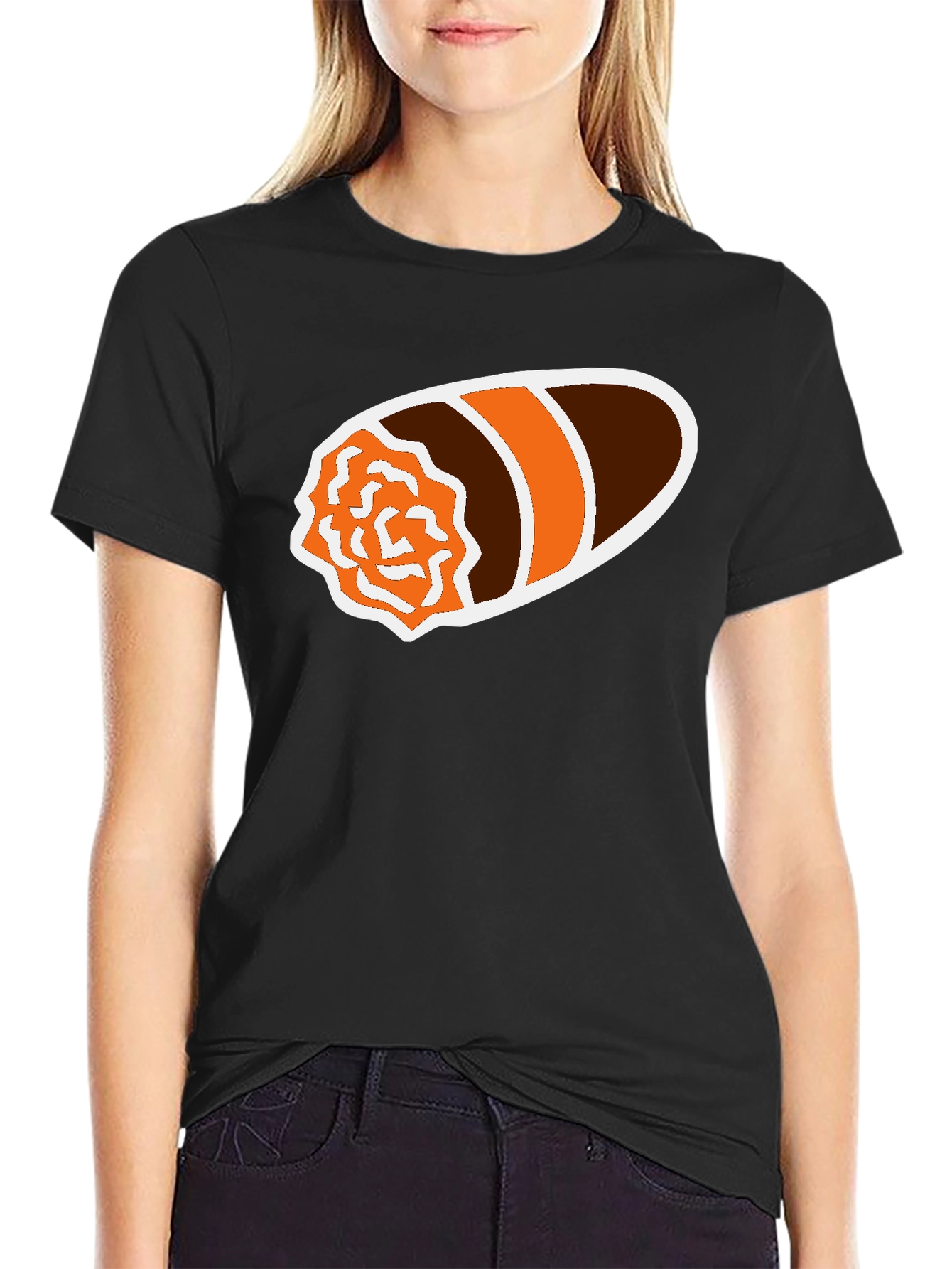 Black Cigar Graphic Black T-Shirt - Smoker's Tee view 2