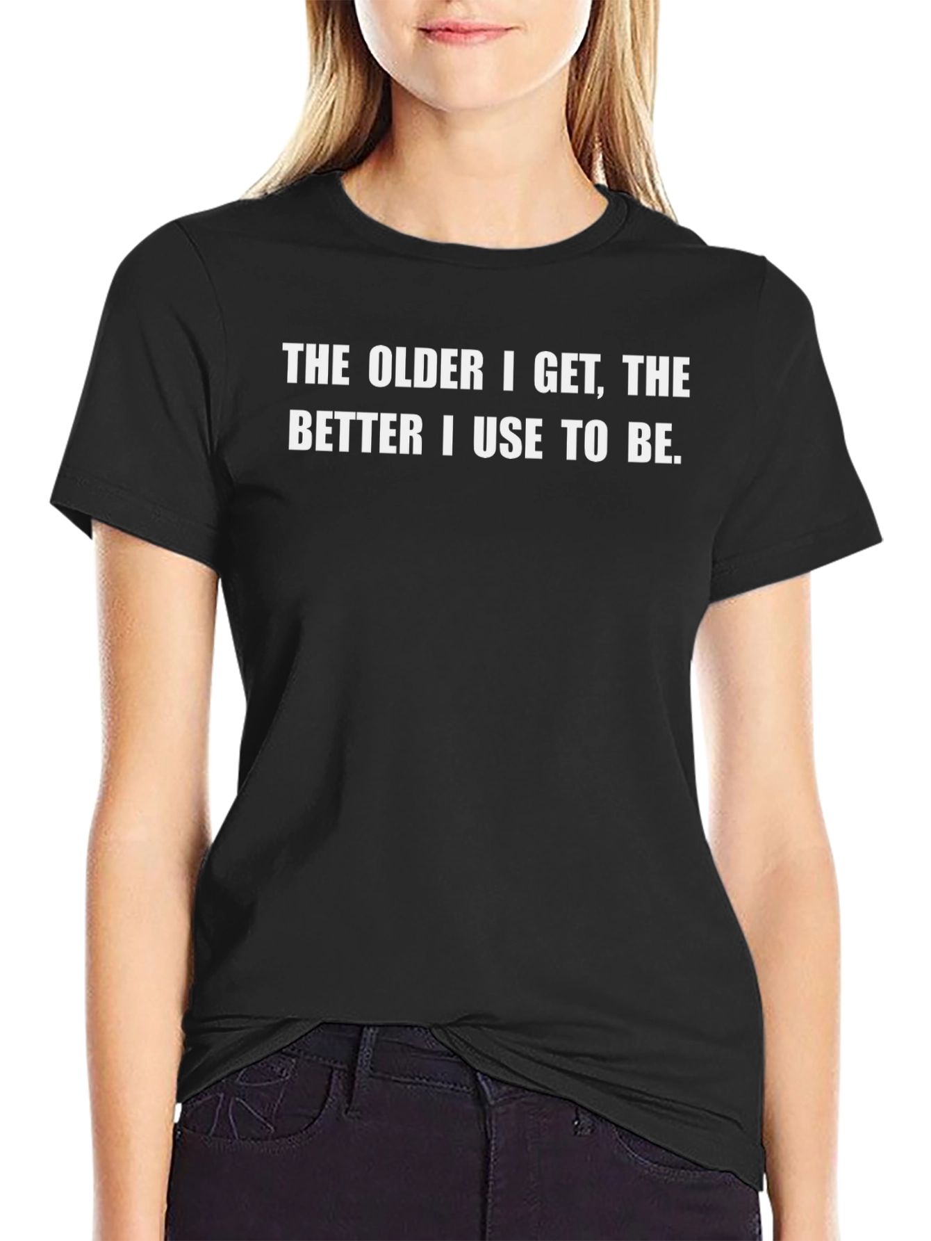 Black Humorous "The Older I Get" Graphic Tee view 2