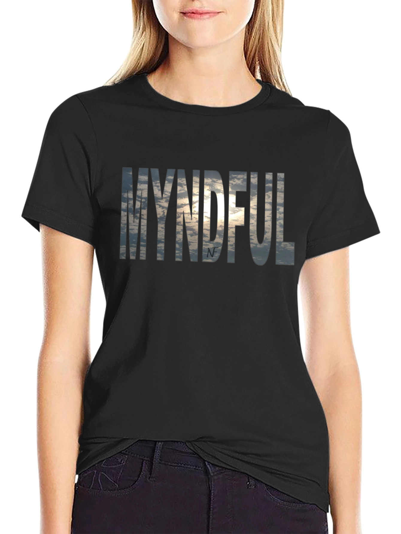 Black Myndful Graphic T-Shirt - Stylish Everyday Wear view 2