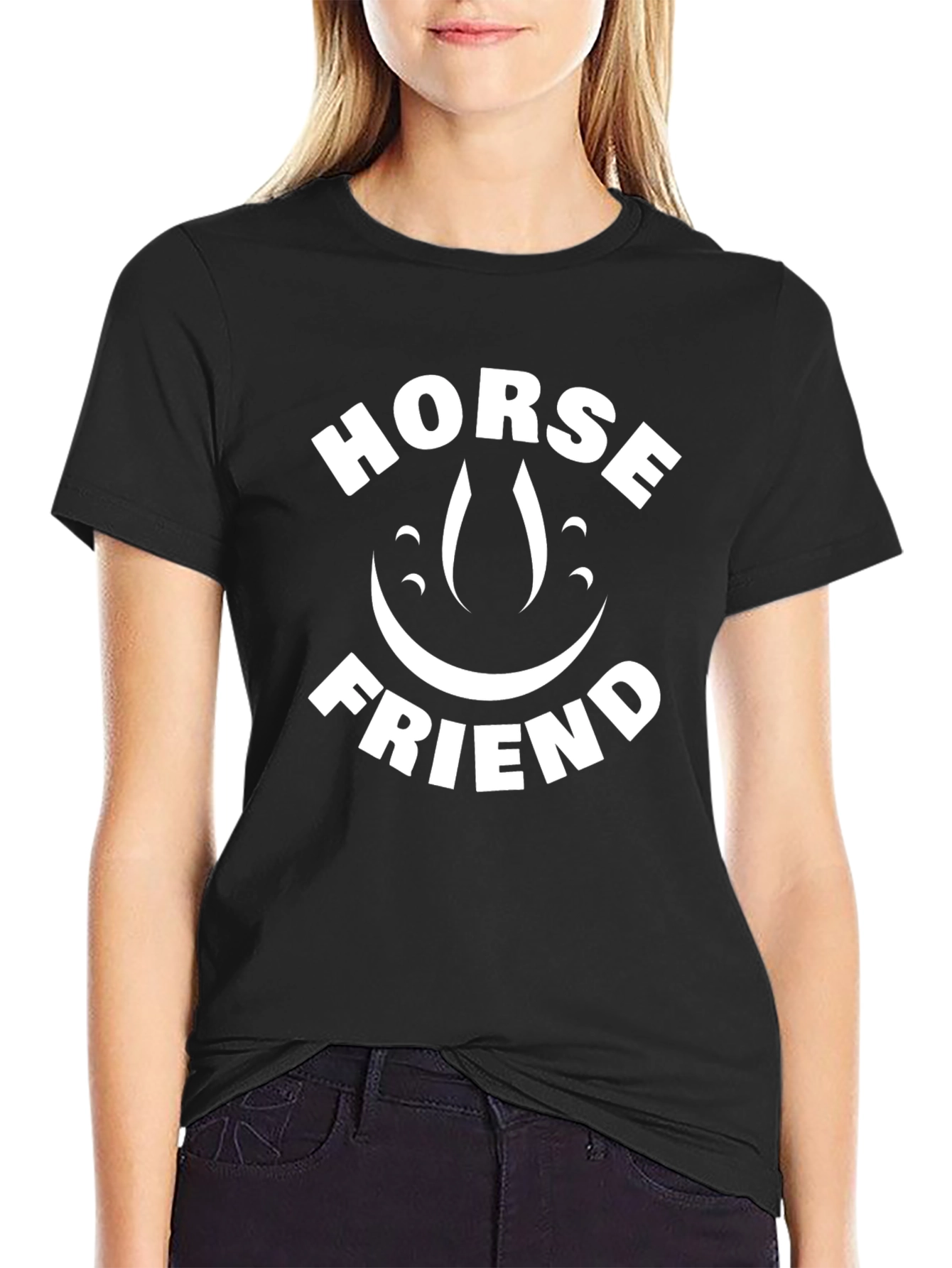 Black Horse Friend Graphic Tee view 2