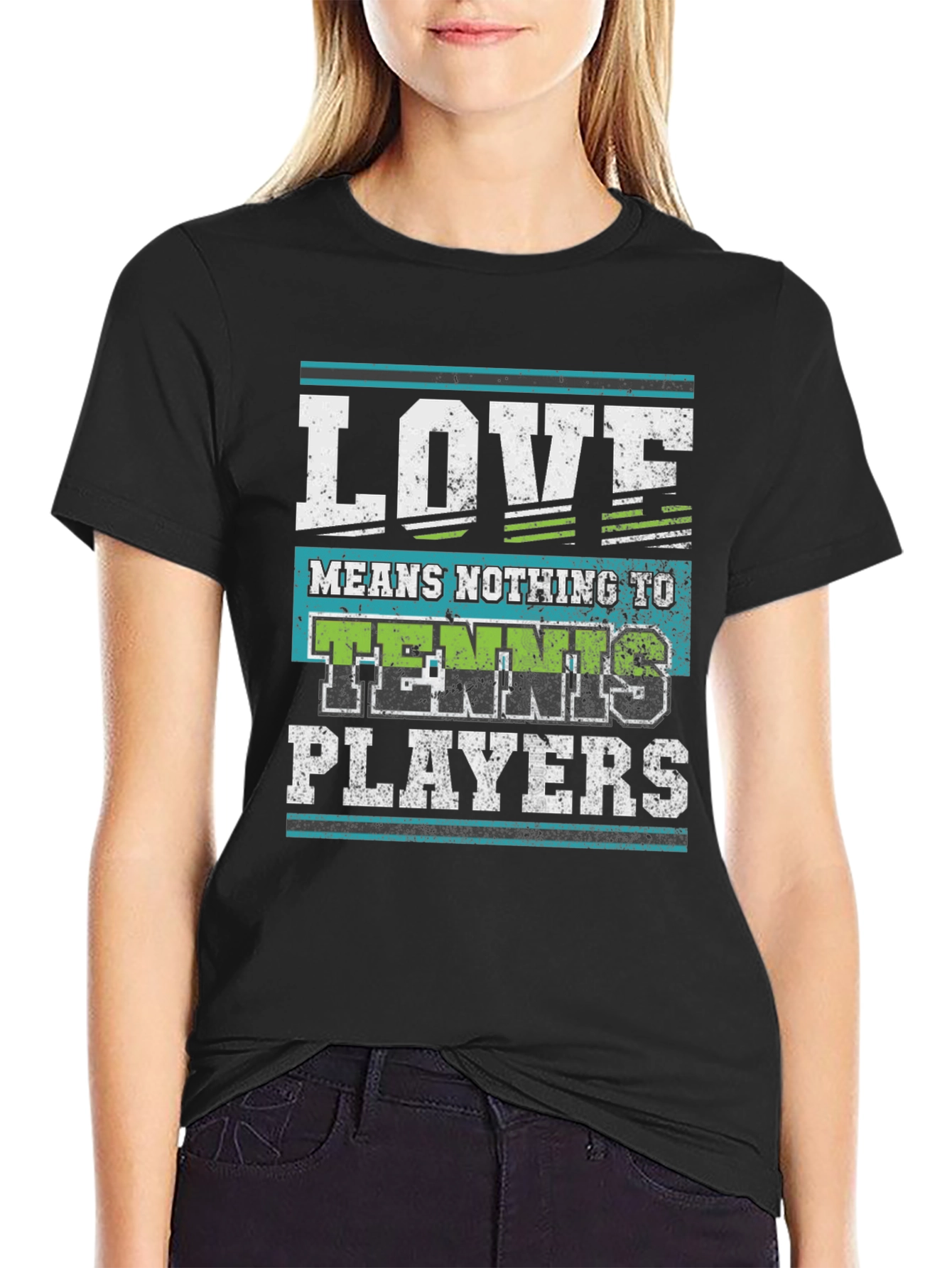 Black Love Means Nothing to Tennis Players T-Shirt view 2