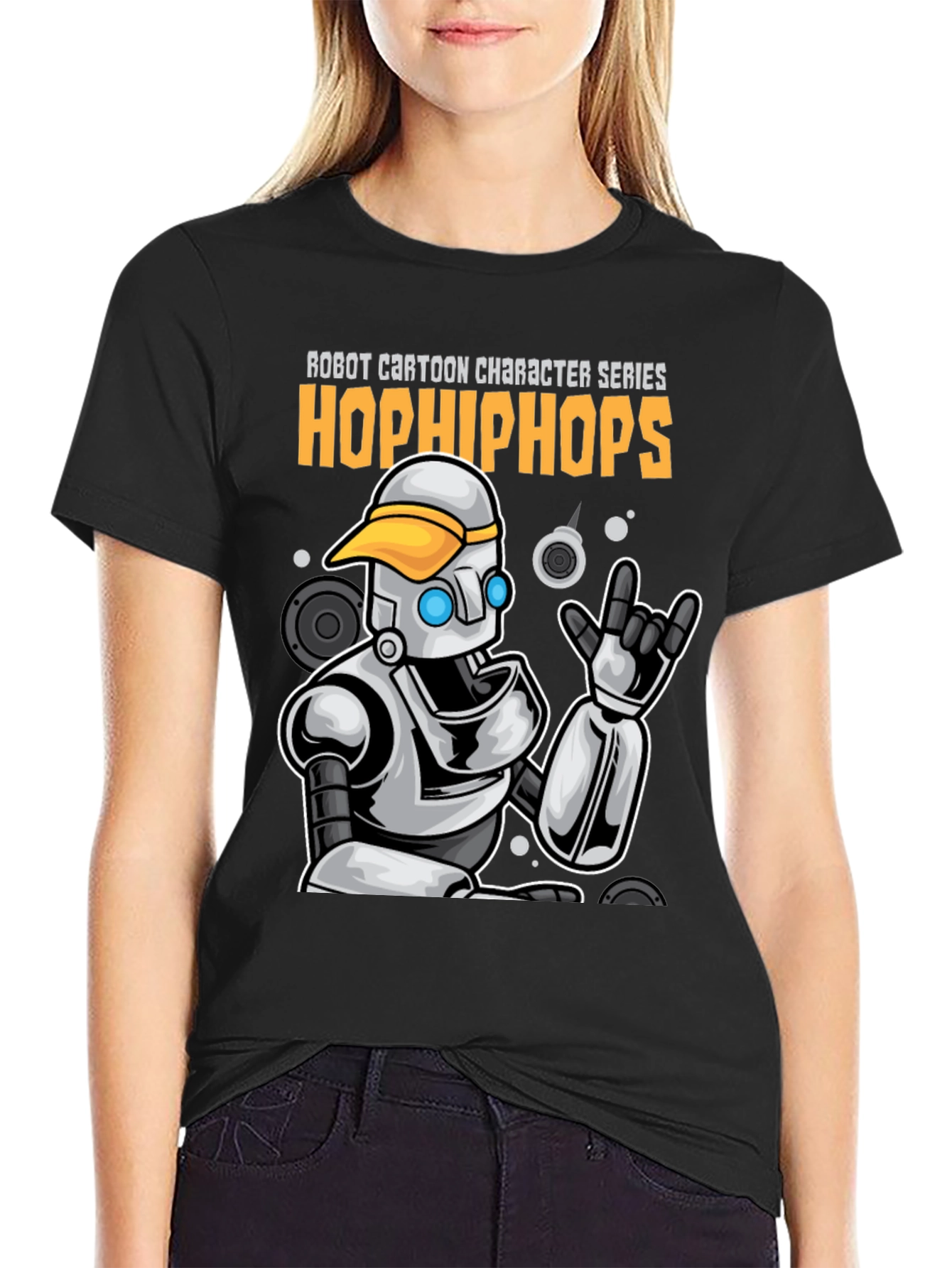 Robot Cartoon T-Shirt - Hop Hip Hops Series - 2