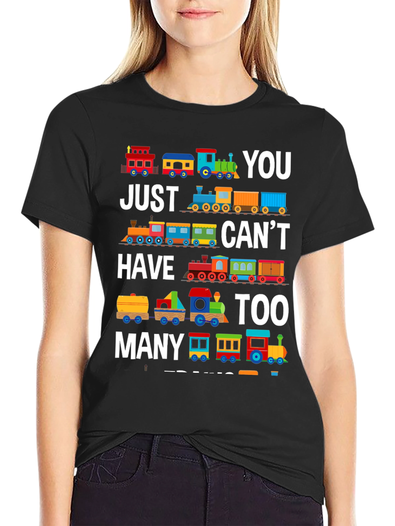 Black Train T-Shirt: You Can't Have Too Many Trains! view 2