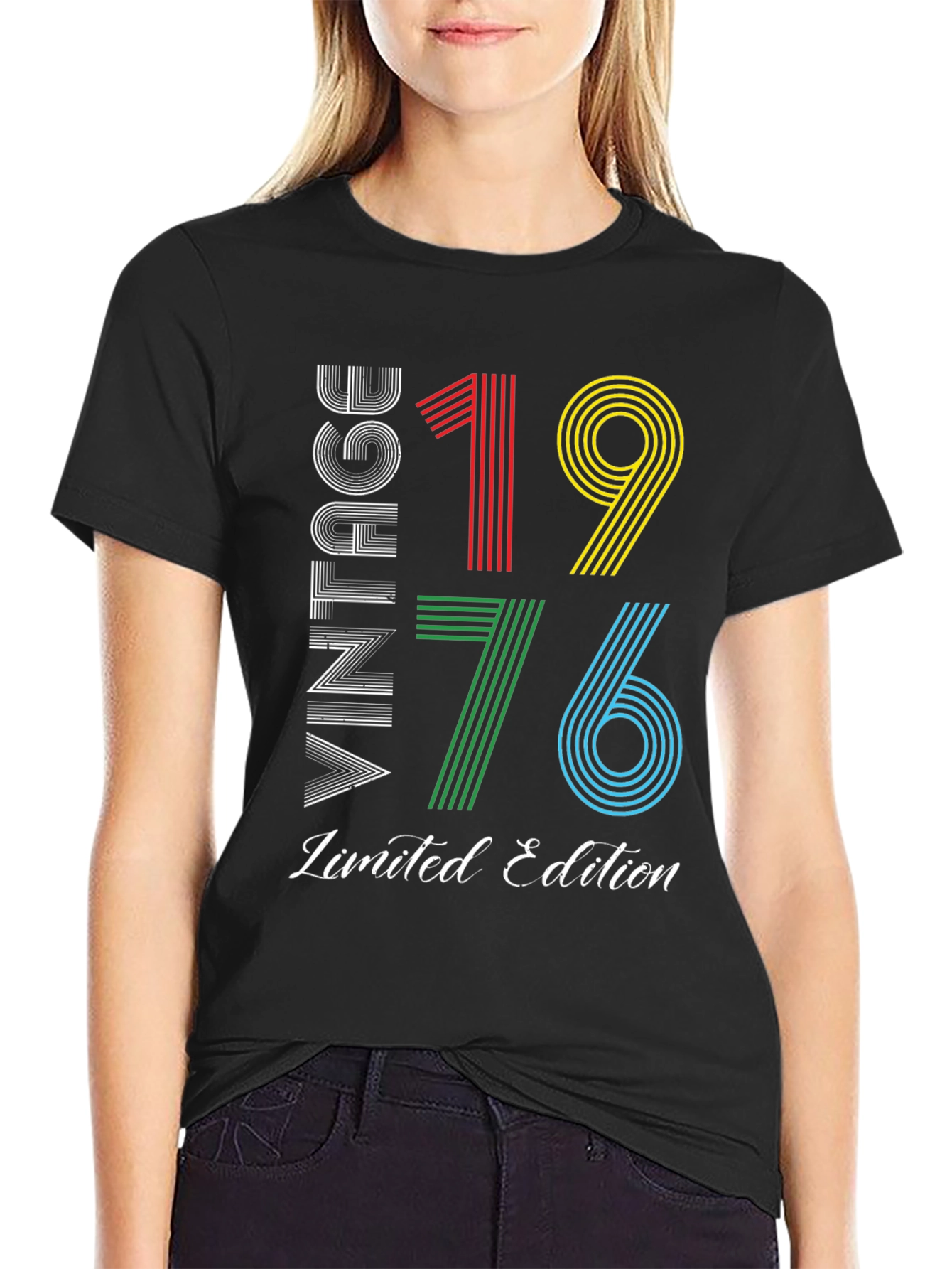 Black Vintage 1976 Limited Edition Graphic Tee view 2