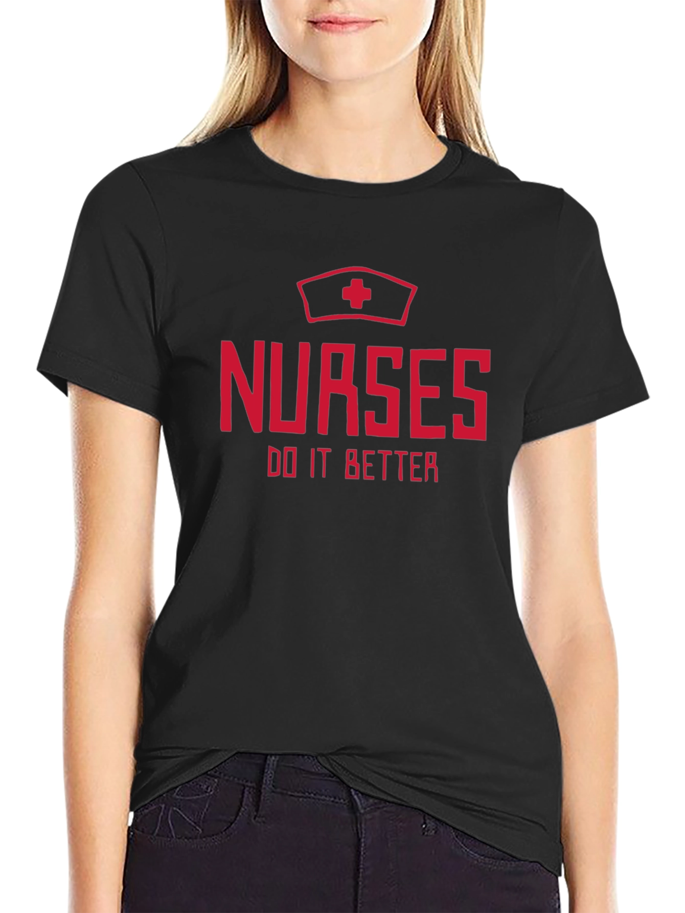 Black Nurses Do It Better T-Shirt - Nurse Apparel view 2