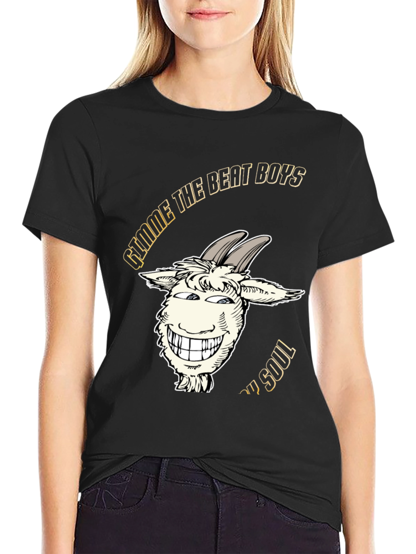 Black Gimme the Beat Boys Soul T-Shirt view 2