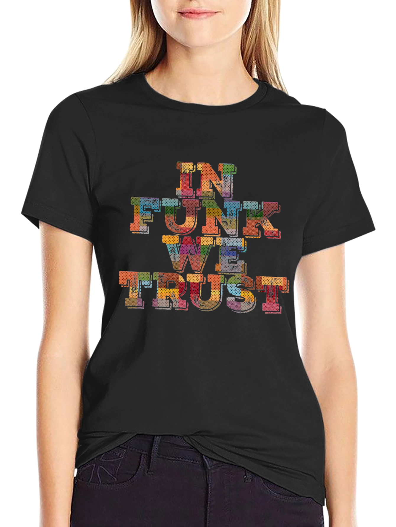 Black In Funk We Trust Graphic T-Shirt view 2