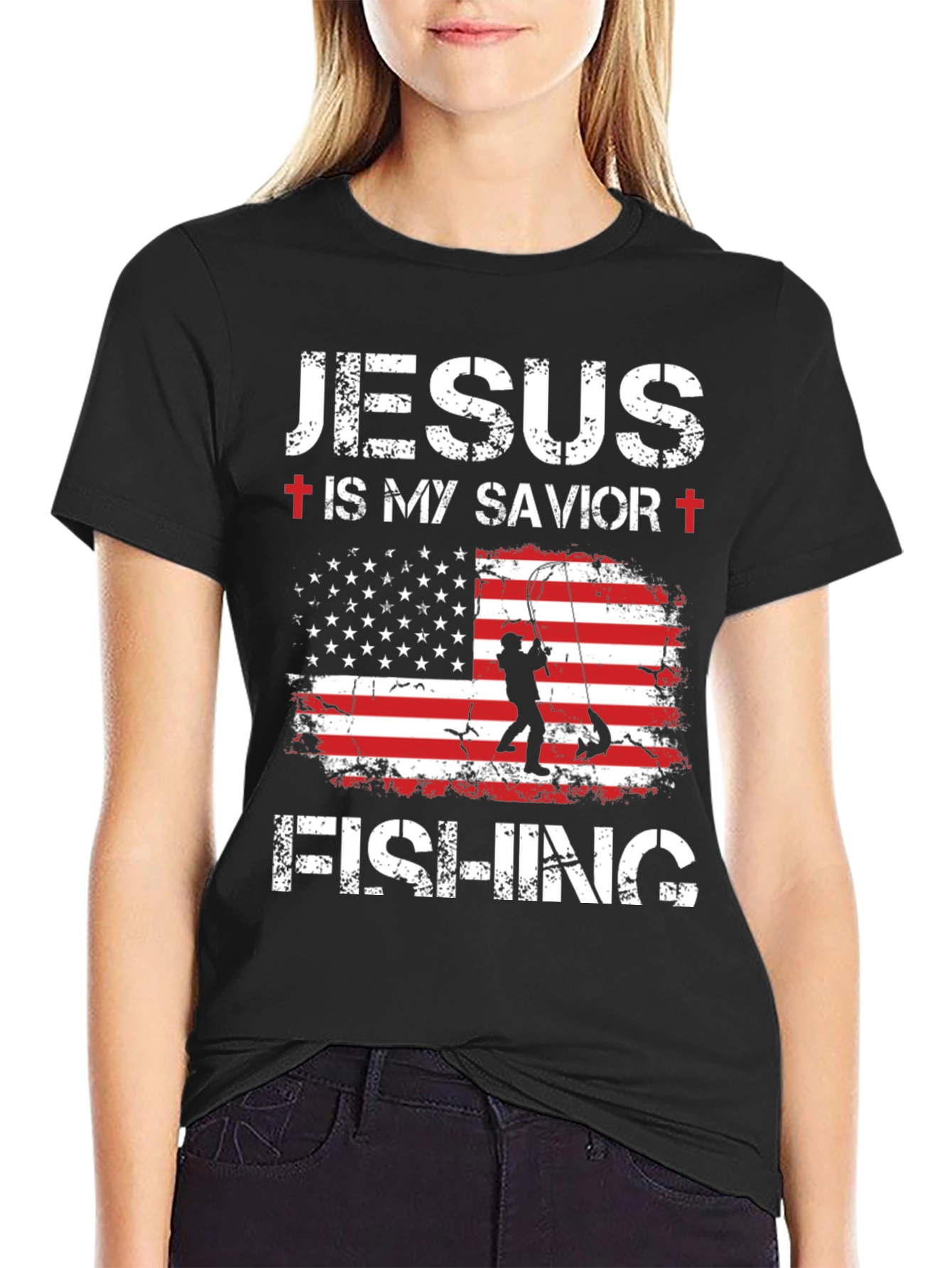 Jesus is My Savior Fishing T-Shirt - 2