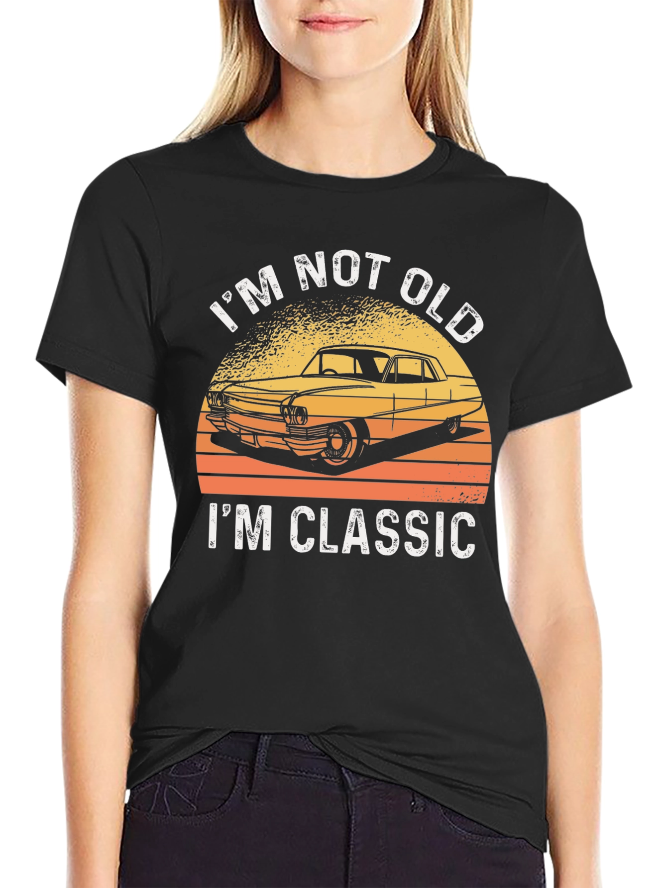 Black I'm Not Old, I'm Classic Car T-Shirt view 2