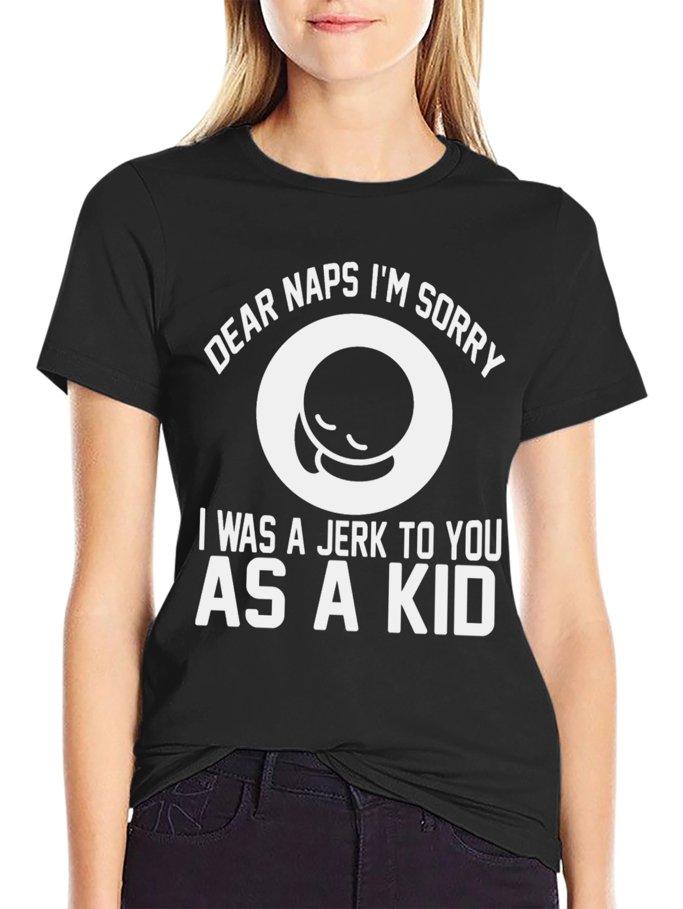 Black Dear Naps I'm Sorry T-Shirt - Funny Sleep Tee view 2