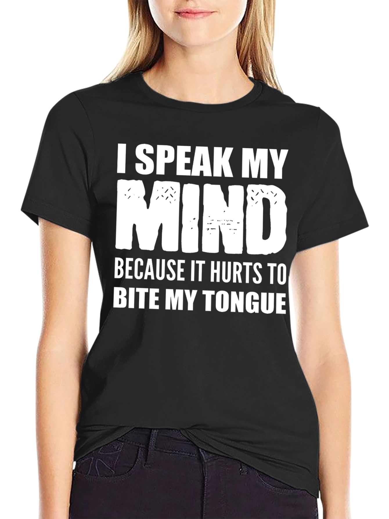 Black Speak My Mind Black Tee view 2