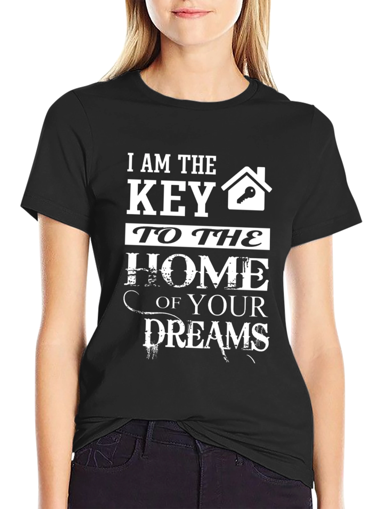 Black Key to Your Dreams Realtor T-Shirt view 2