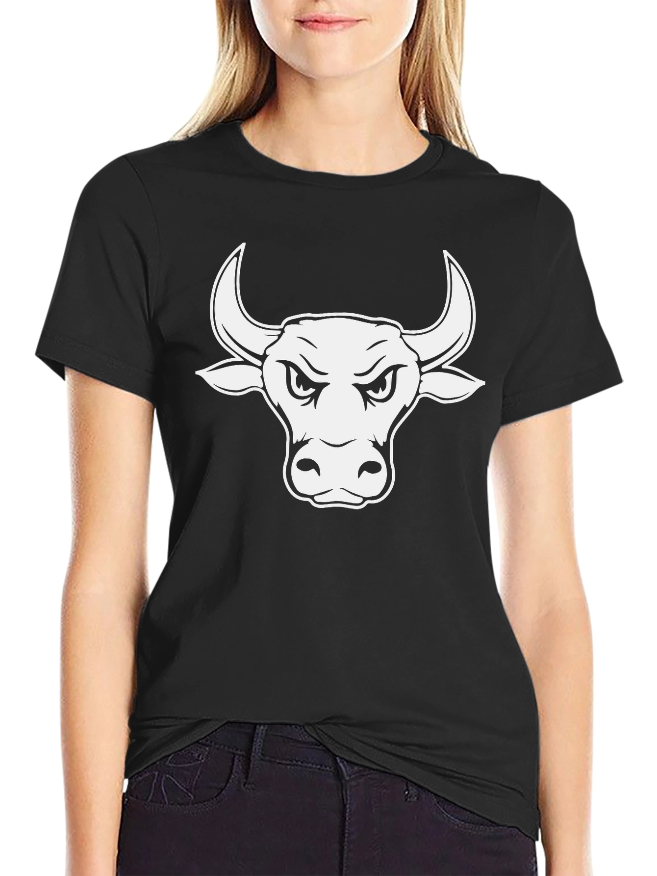 Black Black Bull Graphic Tee - Stylish Men's T-Shirt view 2