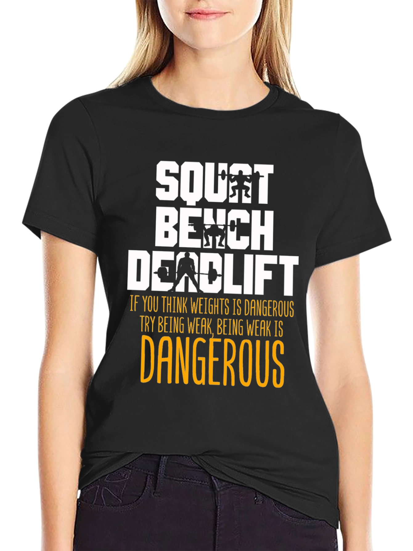 Squat Bench Deadlift Weightlifting T-Shirt - 2