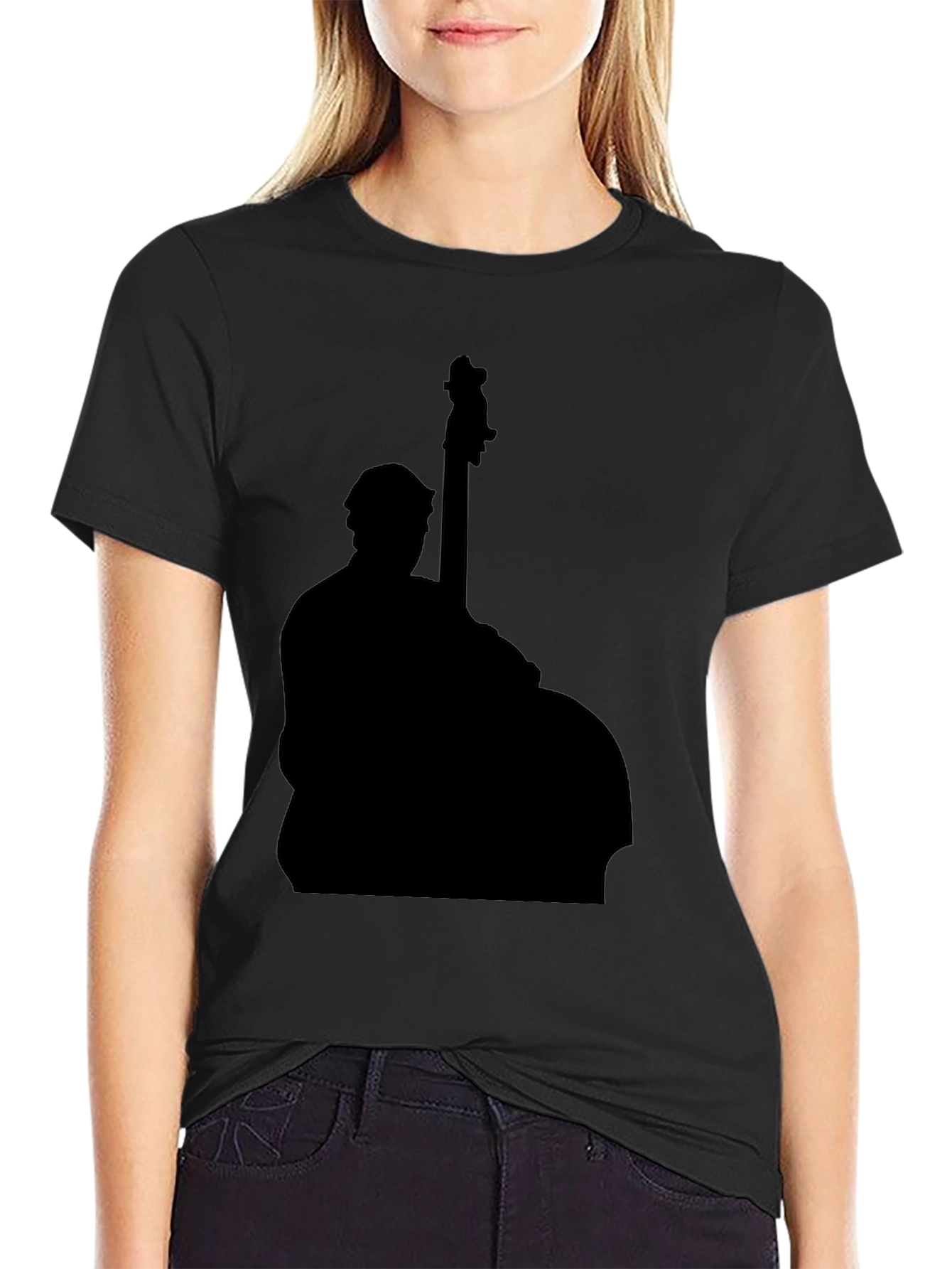 Black Black Bass Player Graphic Tee - Unisex view 2