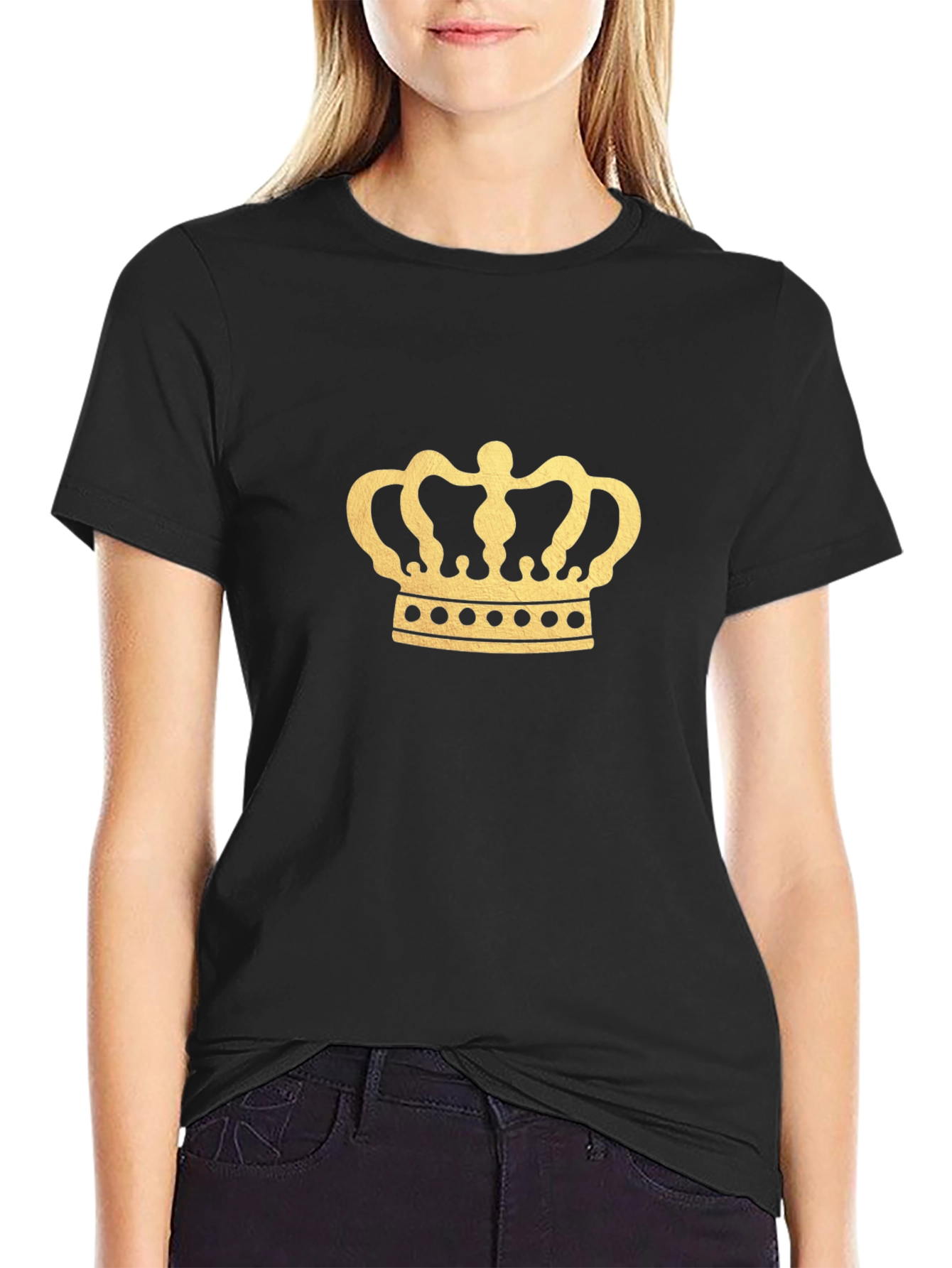 Black Crown Graphic Tee - Black view 2