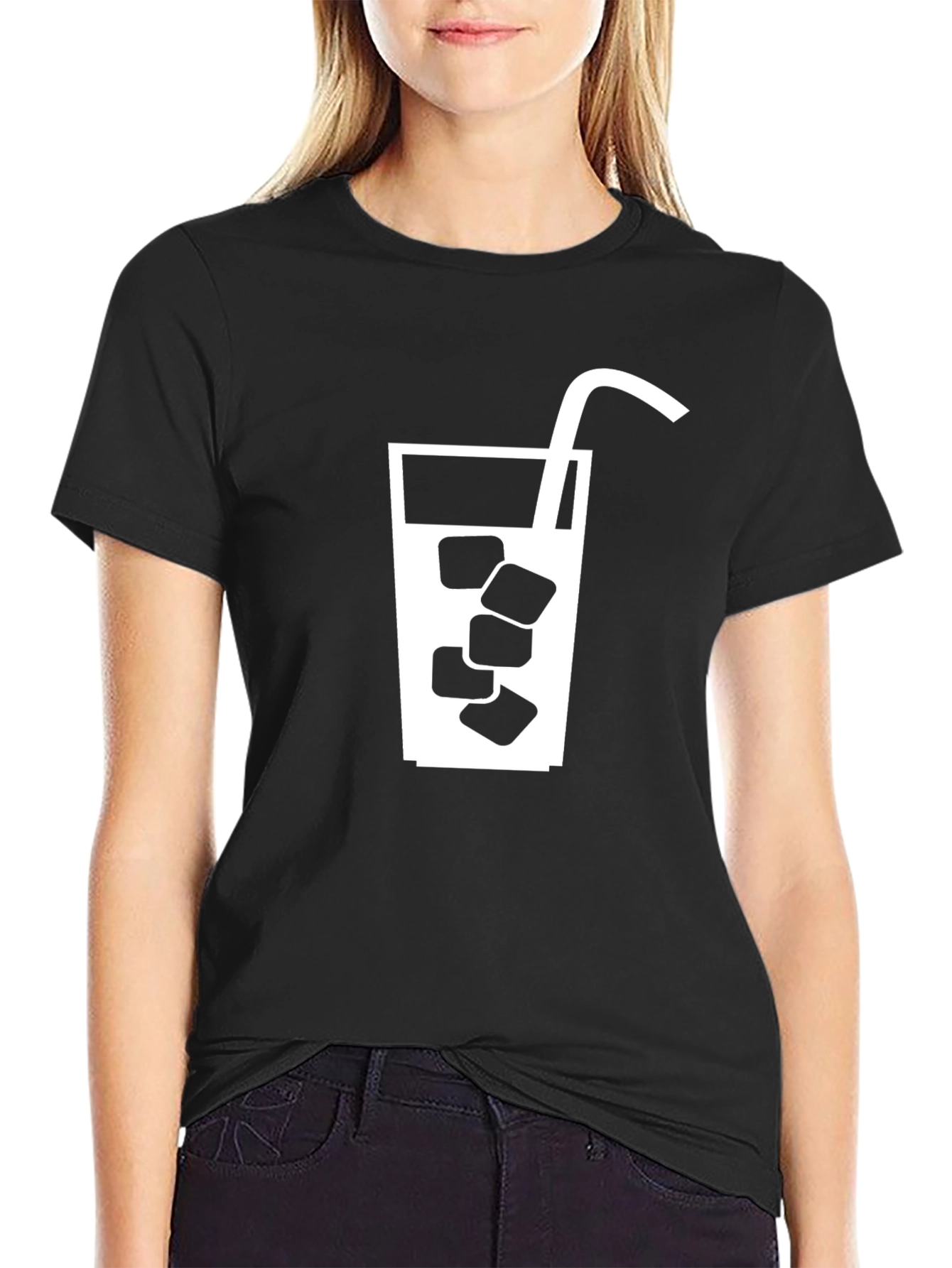 Black Cool Drink T-Shirt - Refreshing Style view 2