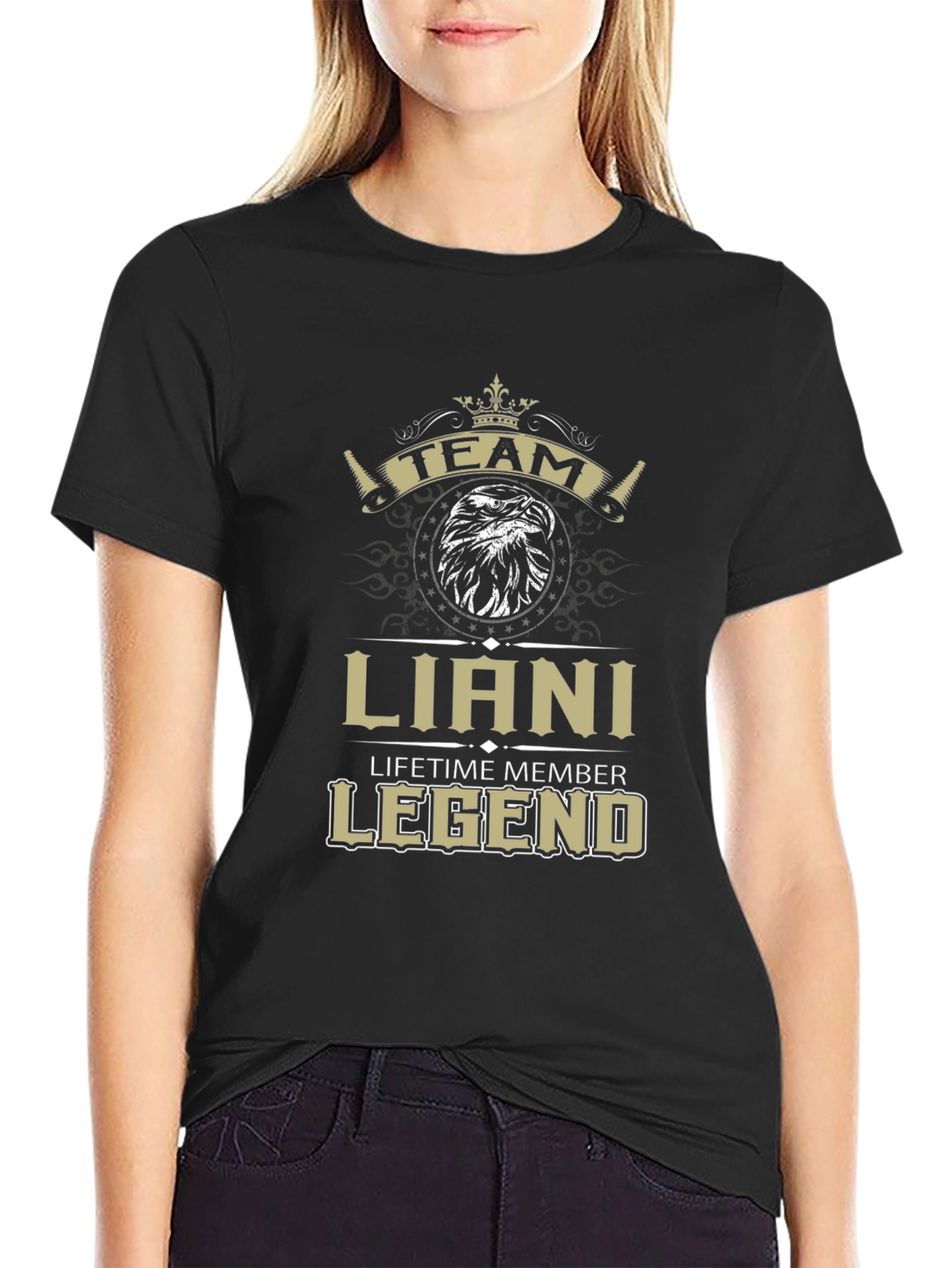 Black Liani Legend T-Shirt - Team Lifetime Member view 2
