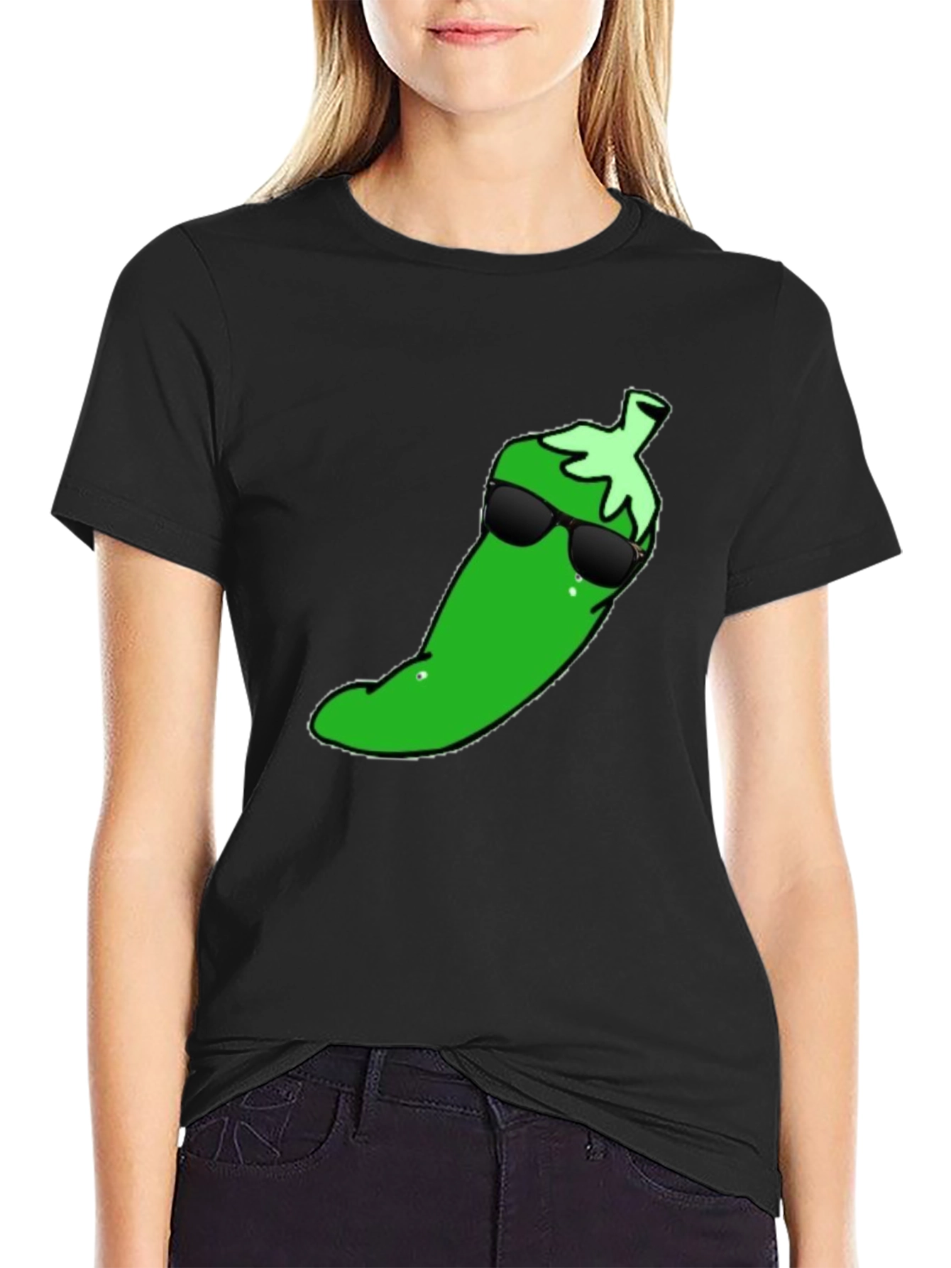 Cool Pepper Graphic T-Shirt - Black Cotton Tee - 2