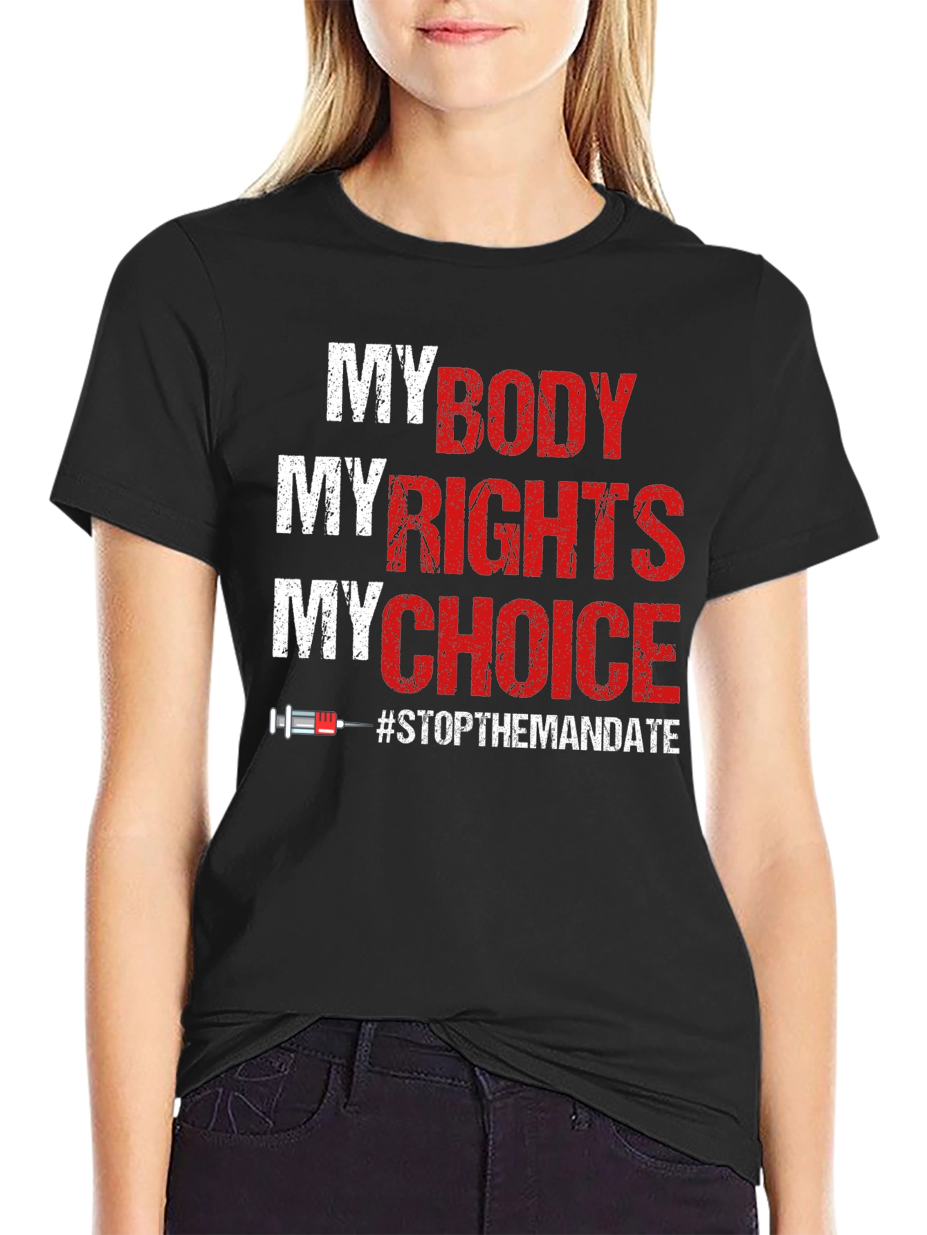 Black My Body My Rights T-Shirt view 2