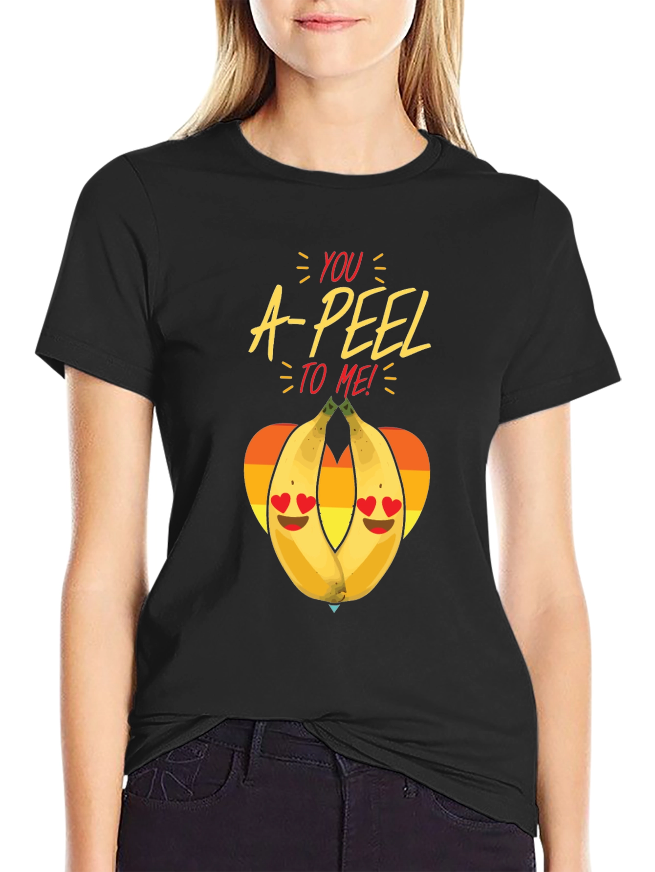Black You A-PEEL to Me! Graphic T-Shirt view 2