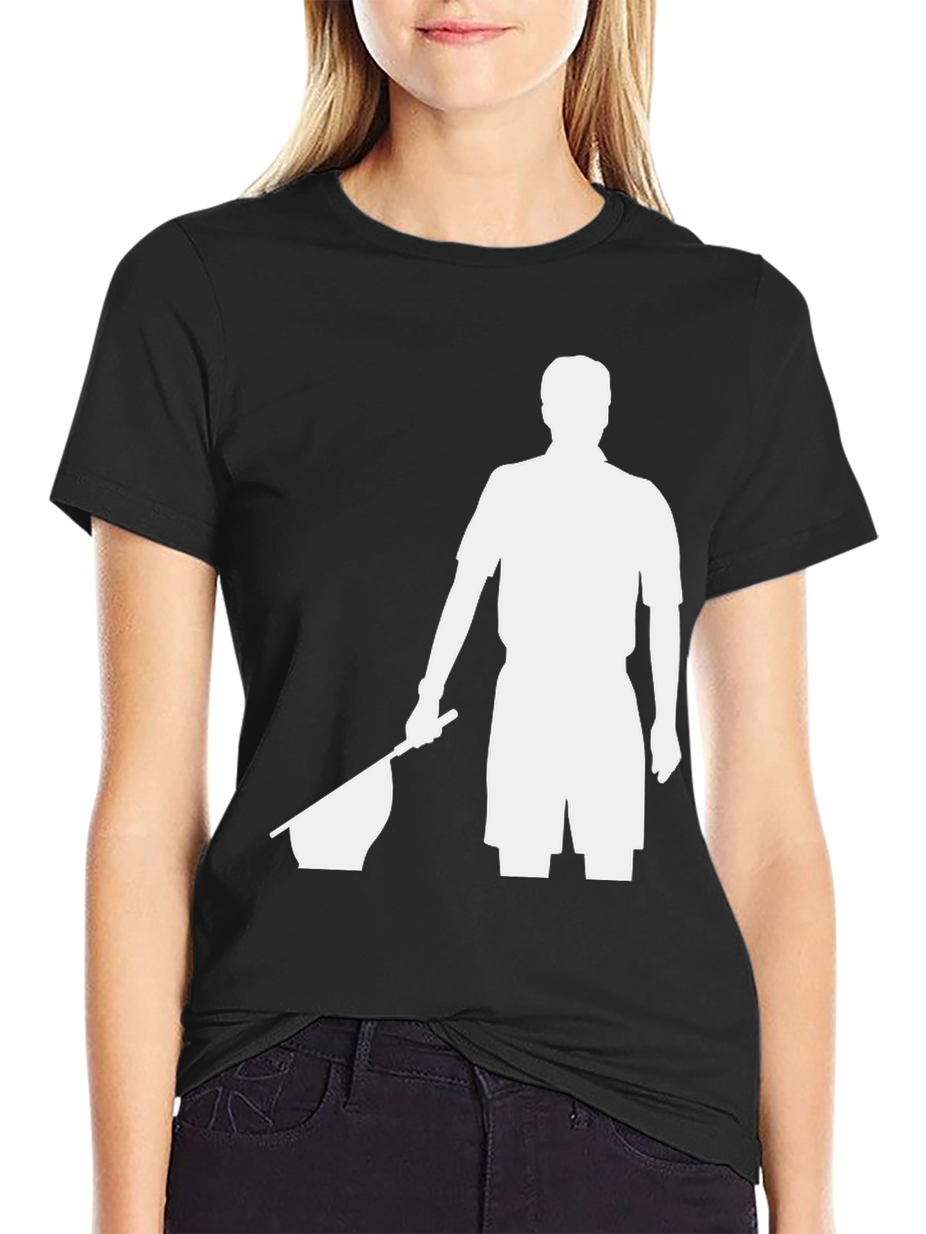 Black Referee T-Shirt - Black Graphic Tee view 2