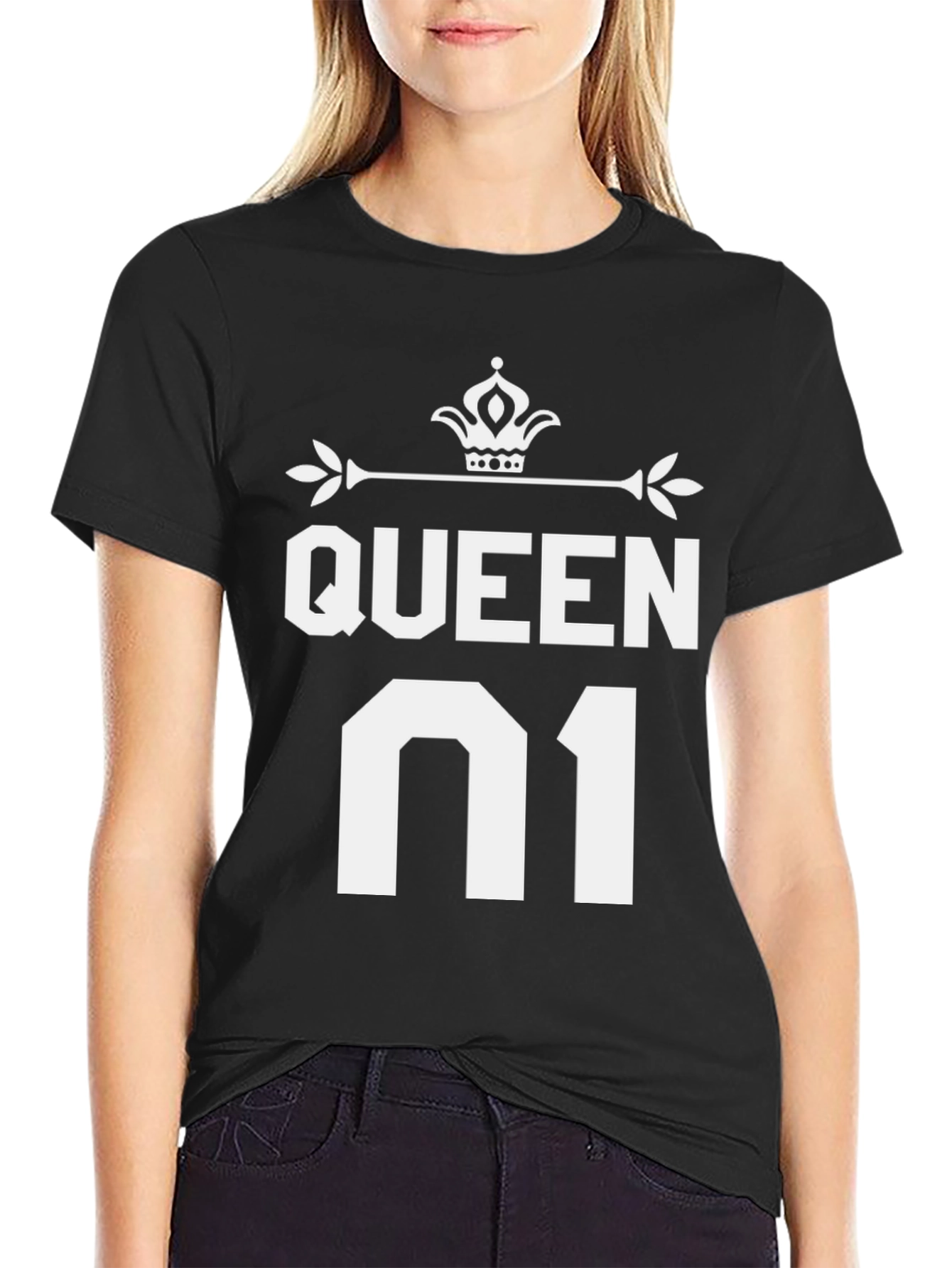 Black Queen N1 T-Shirt - Graphic Tee - Gift view 2