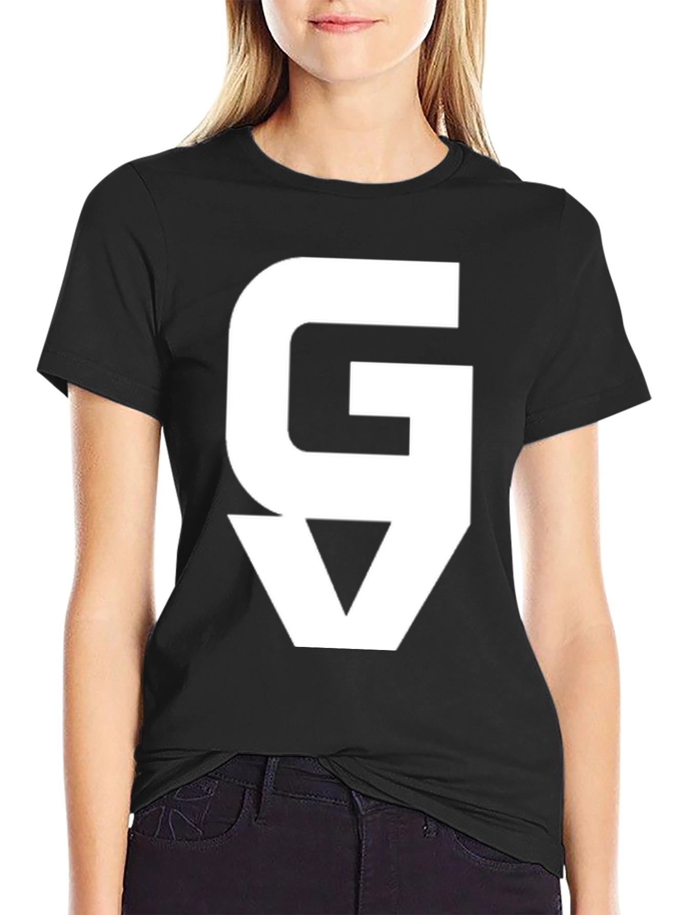 Black Bold Graphic Tee - Modern Design, Comfortable Fit view 2