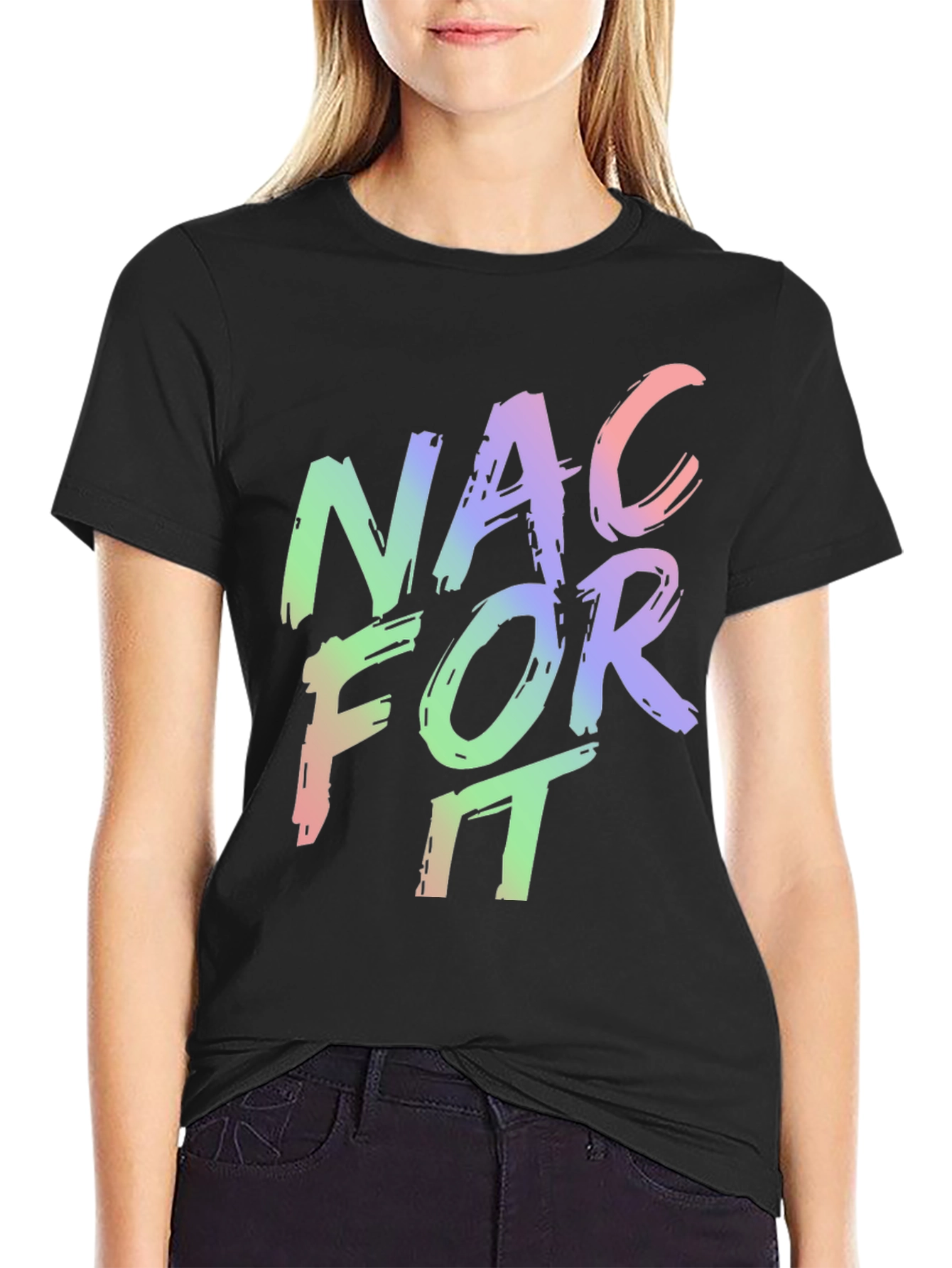 Black NAC For It - Men's Graphic T-Shirt view 2