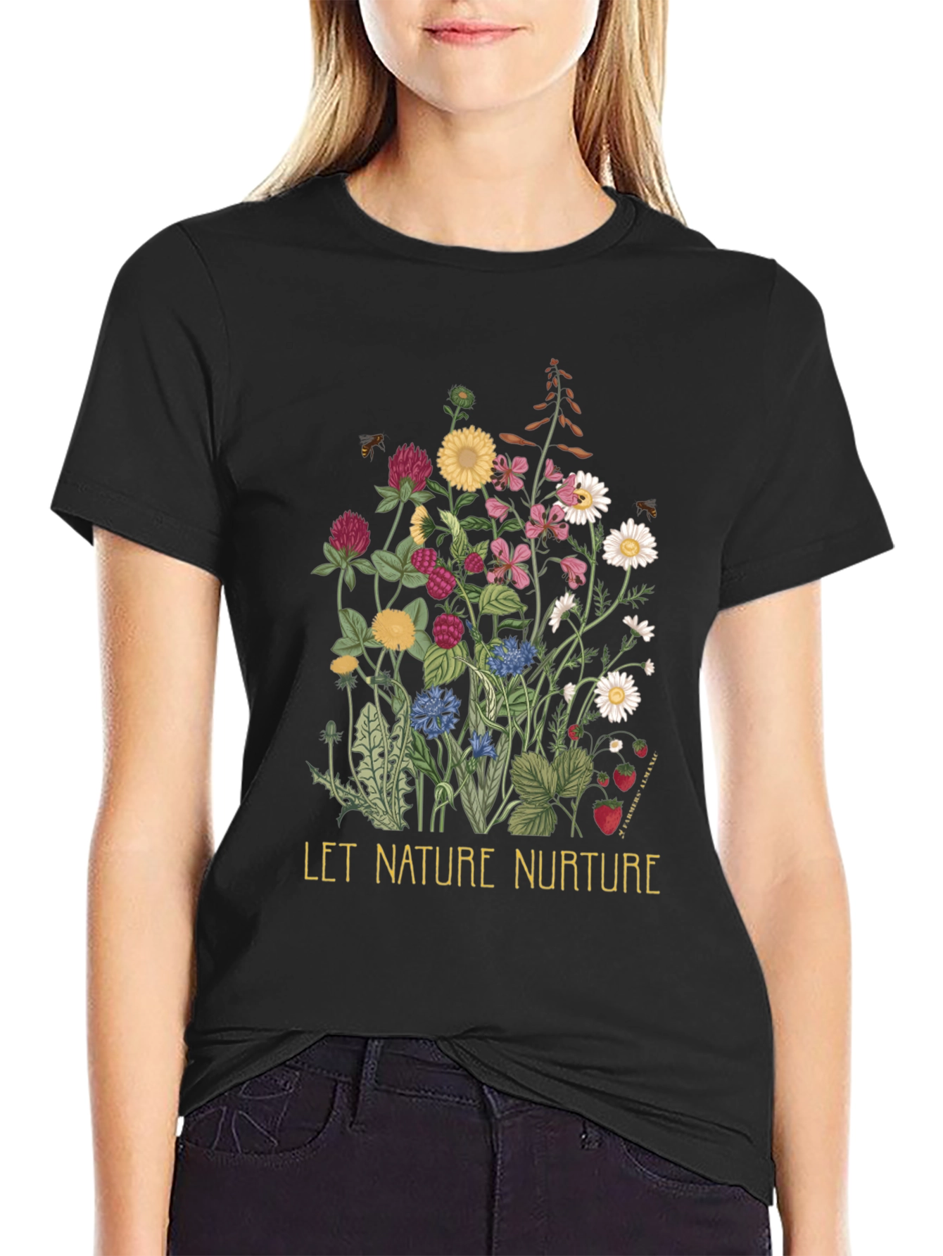 Black Nature Nurture Graphic Tee view 2