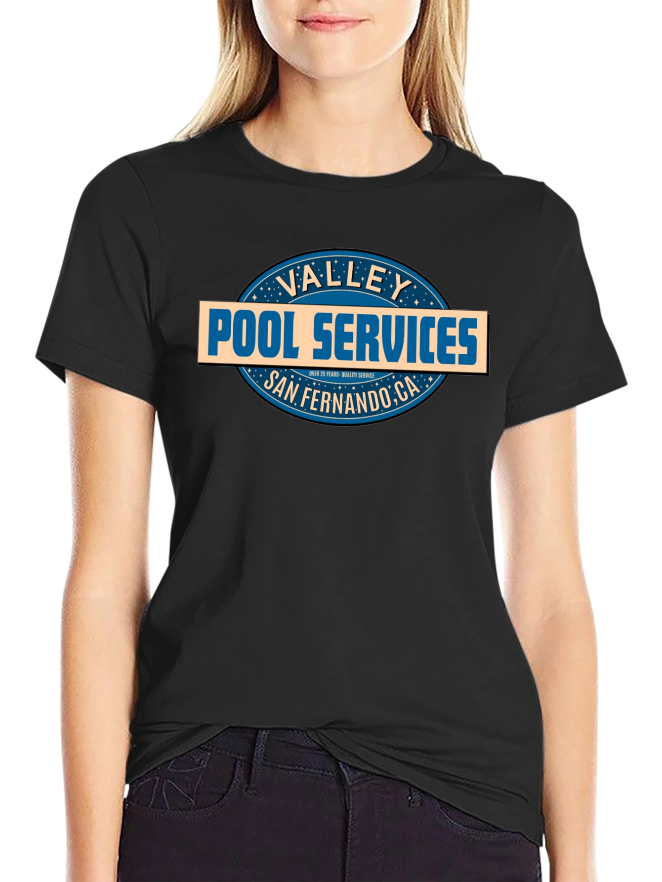 Black Valley Pool Services T-Shirt - San Fernando, CA view 2