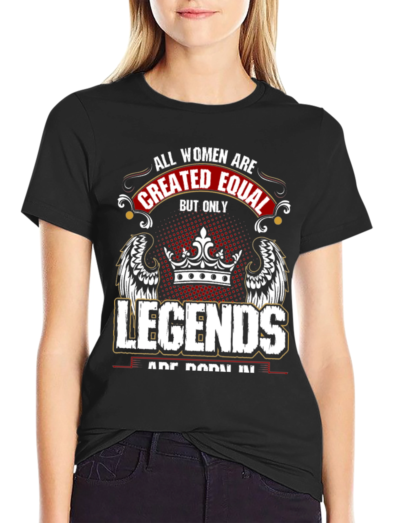 Black All Women Created Equal Legends Graphic Tee view 2