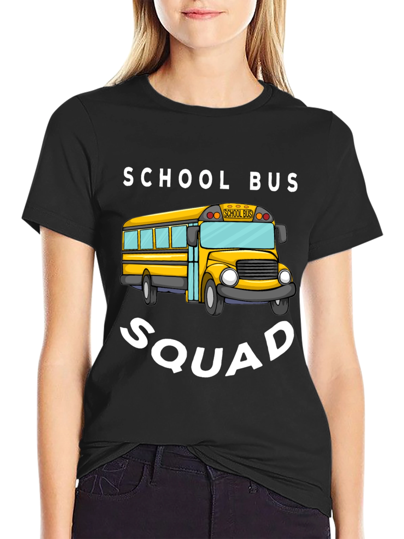Black School Bus Squad T-Shirt view 2