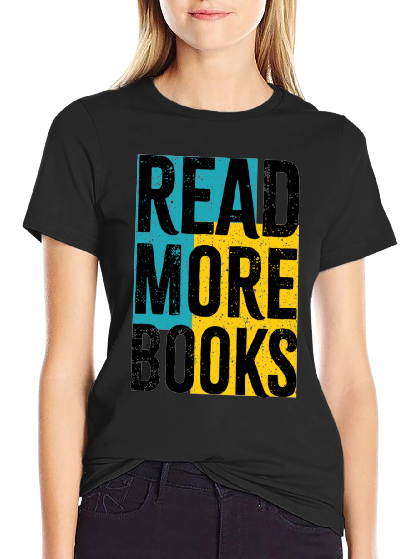 Black Read More Books Graphic Tee - Unisex view 2